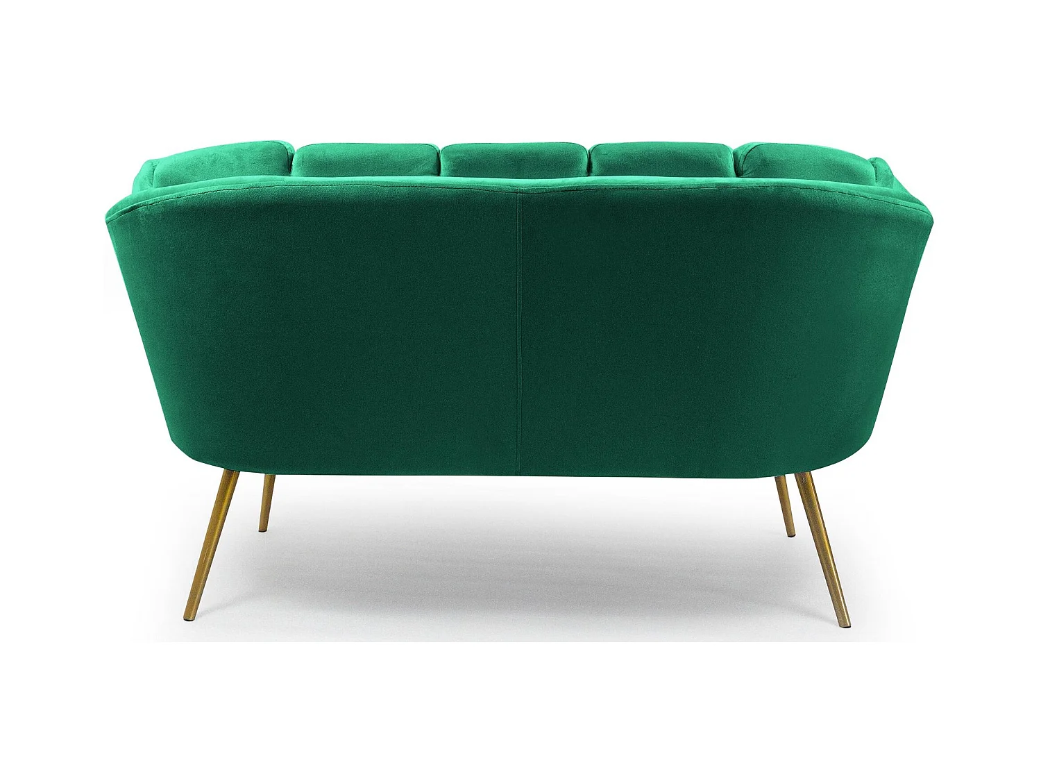 Canapé 2 Places en Velours "Dabren" 138cm Vert