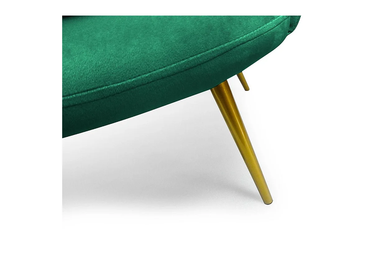 Canapé 2 Places en Velours "Dabren" 138cm Vert