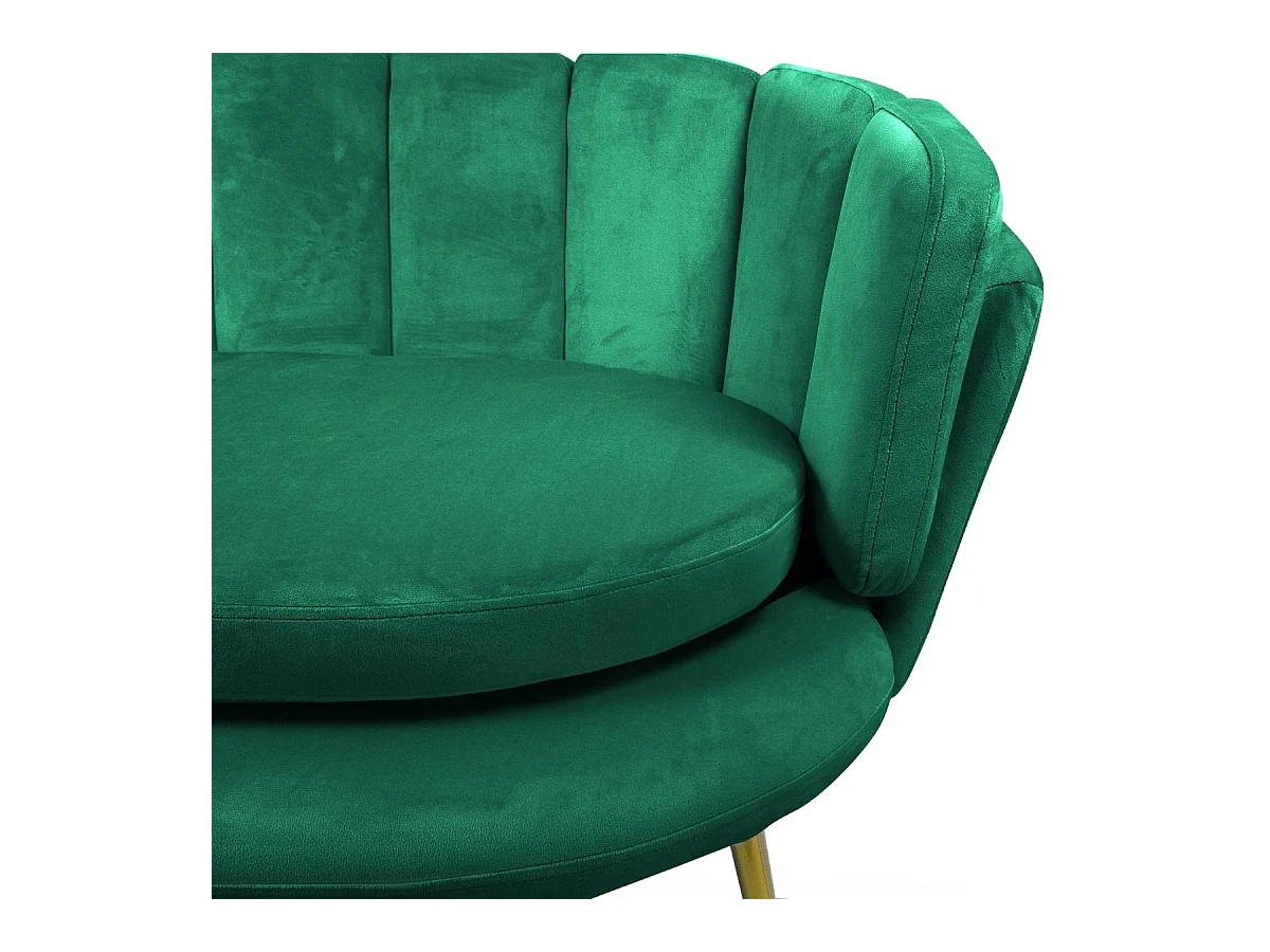 Canapé 2 Places en Velours "Dabren" 138cm Vert