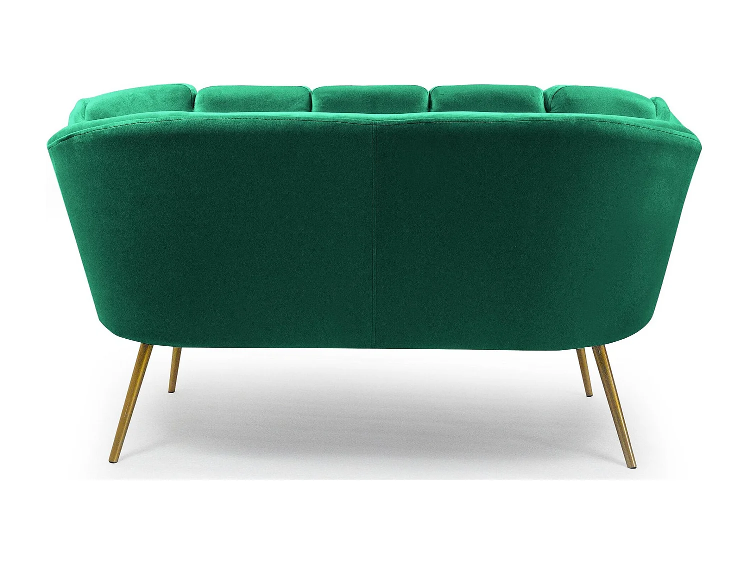 Canapé 2 Places en Velours "Dabren" 138cm Vert