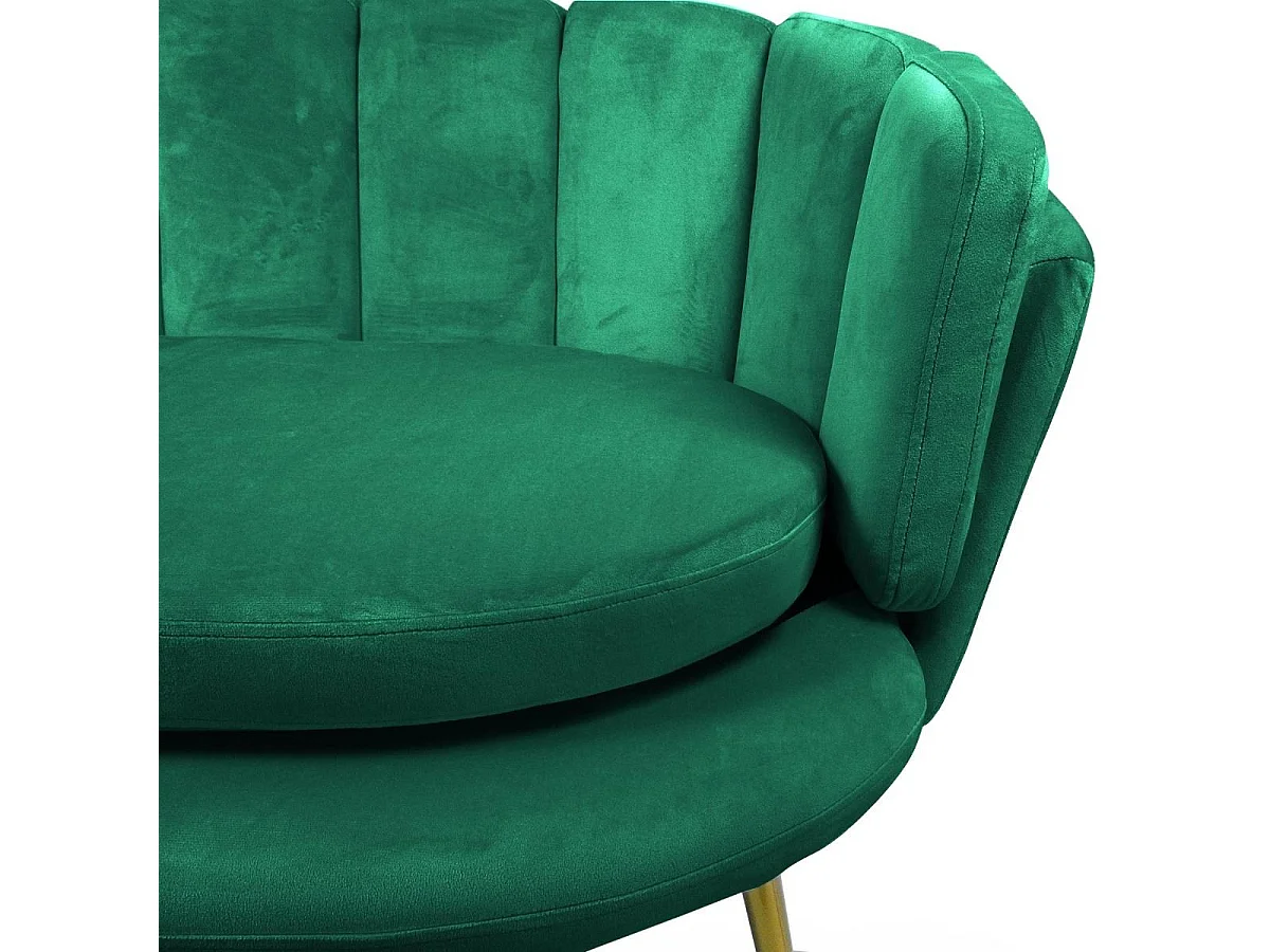 Canapé 2 Places en Velours "Dabren" 138cm Vert