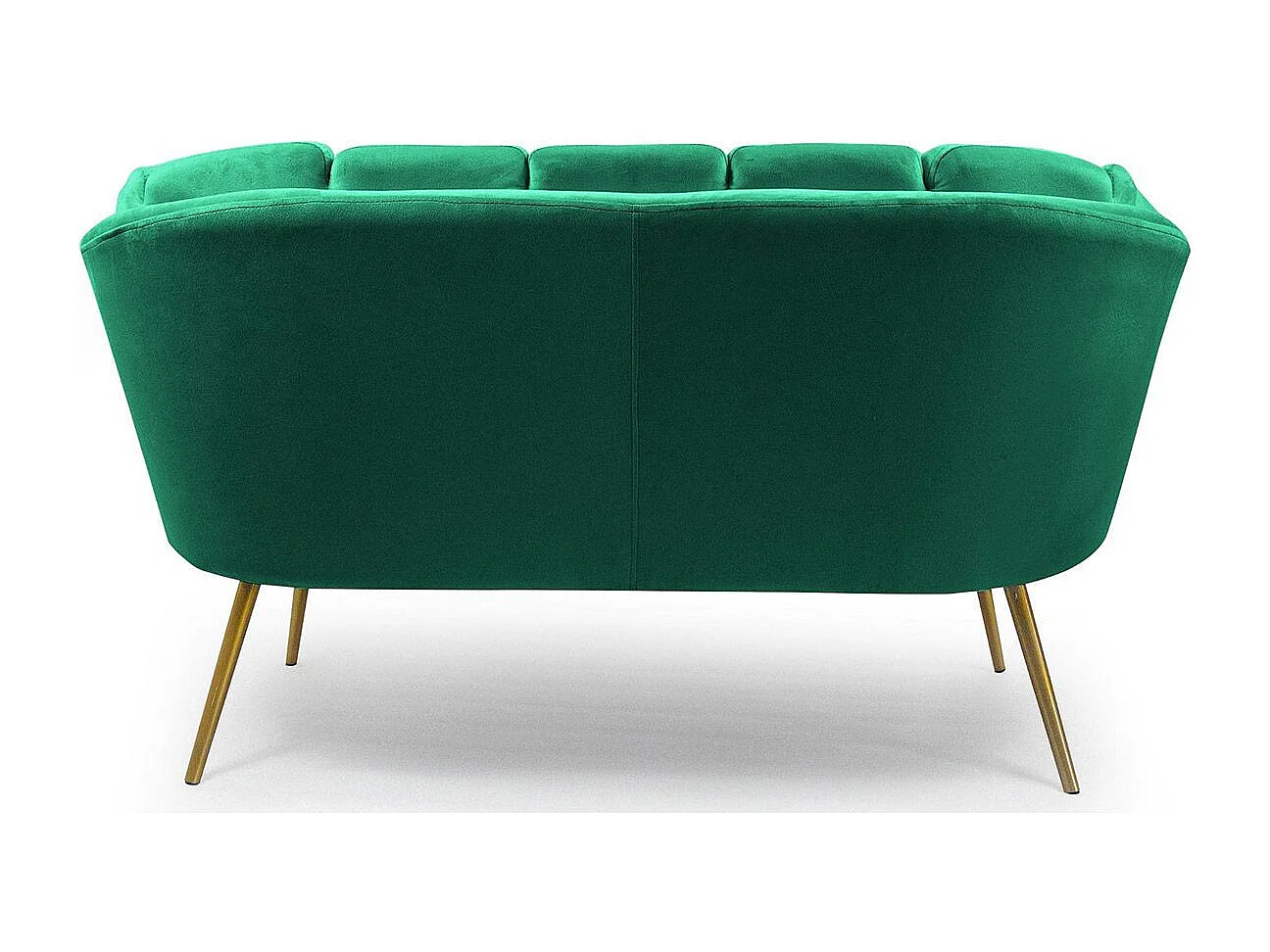 Canapé 2 Places en Velours "Dabren" 138cm Vert