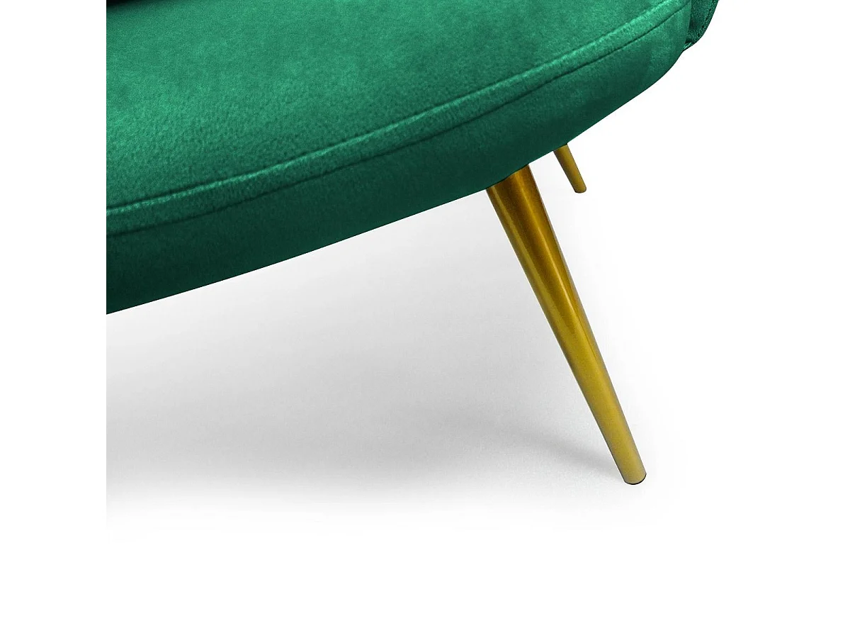 Canapé 2 Places en Velours "Dabren" 138cm Vert