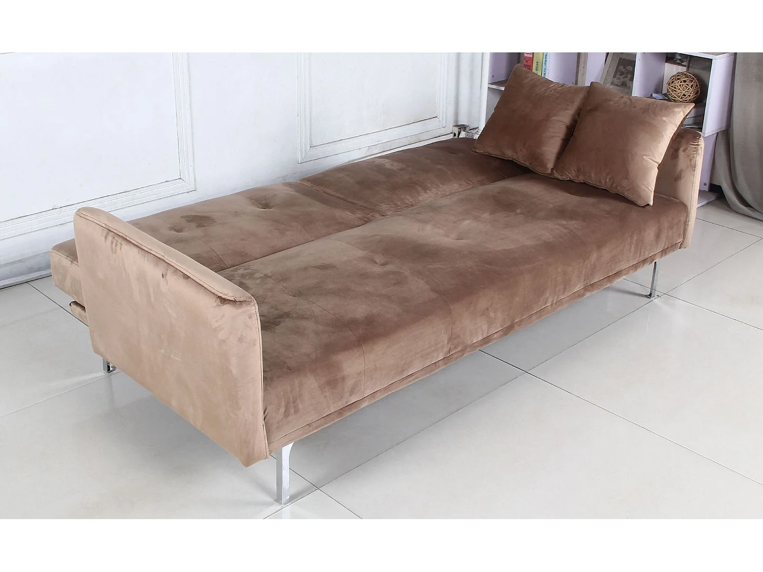 Canapé Convertible 3 Places "Lacla" 191cm Taupe