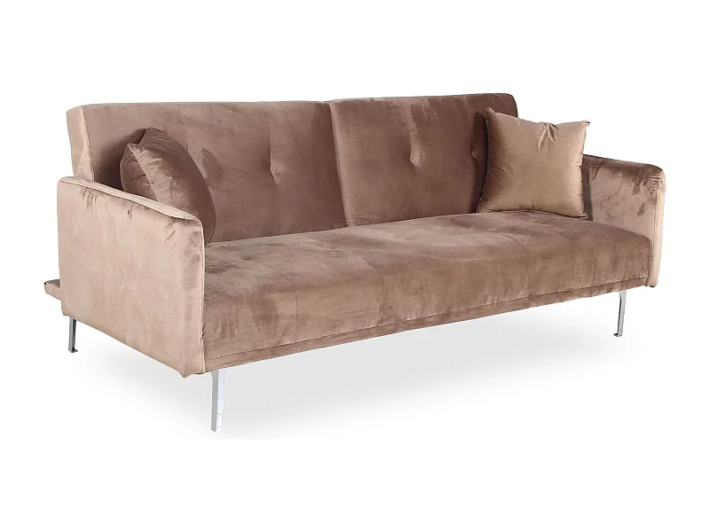 Canapé Convertible 3 Places "Lacla" 191cm Taupe