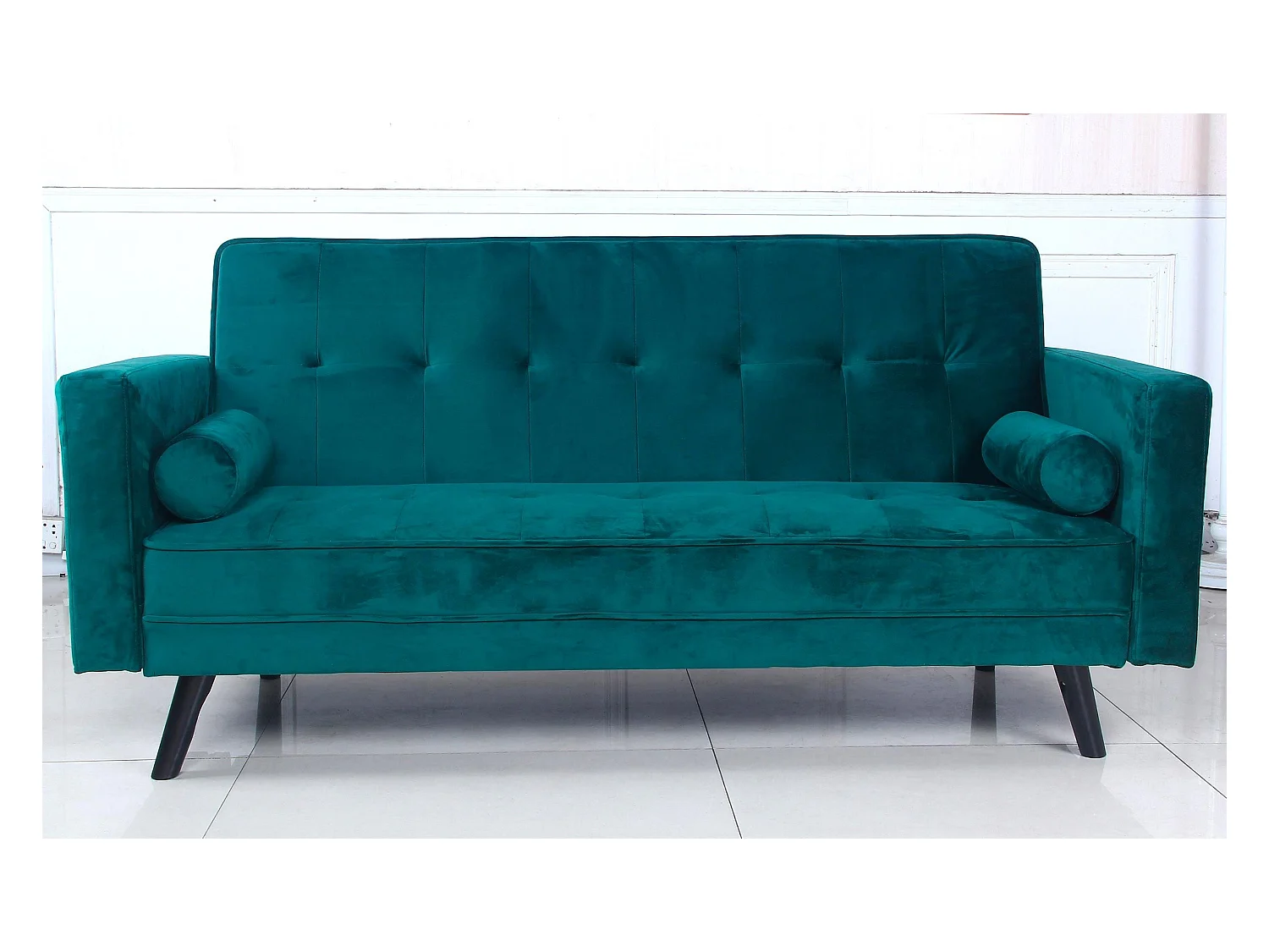 Canapé Convertible 3 Places Scandinave "Navya" Vert