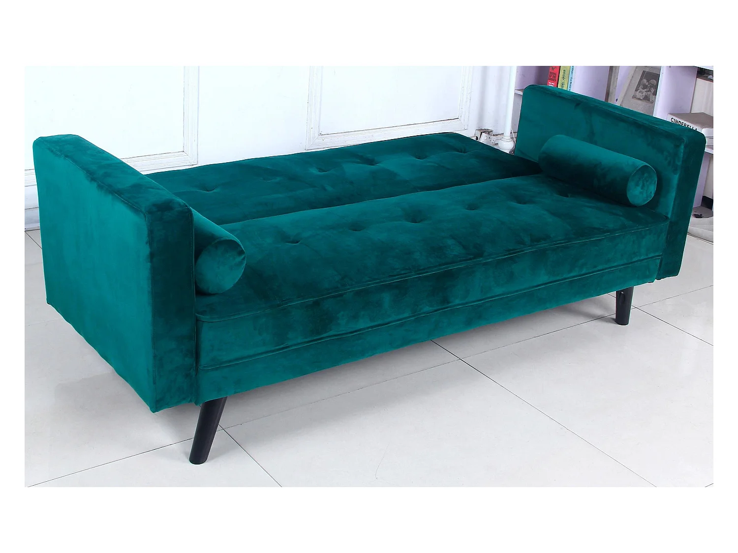 Canapé Convertible 3 Places Scandinave "Navya" Vert