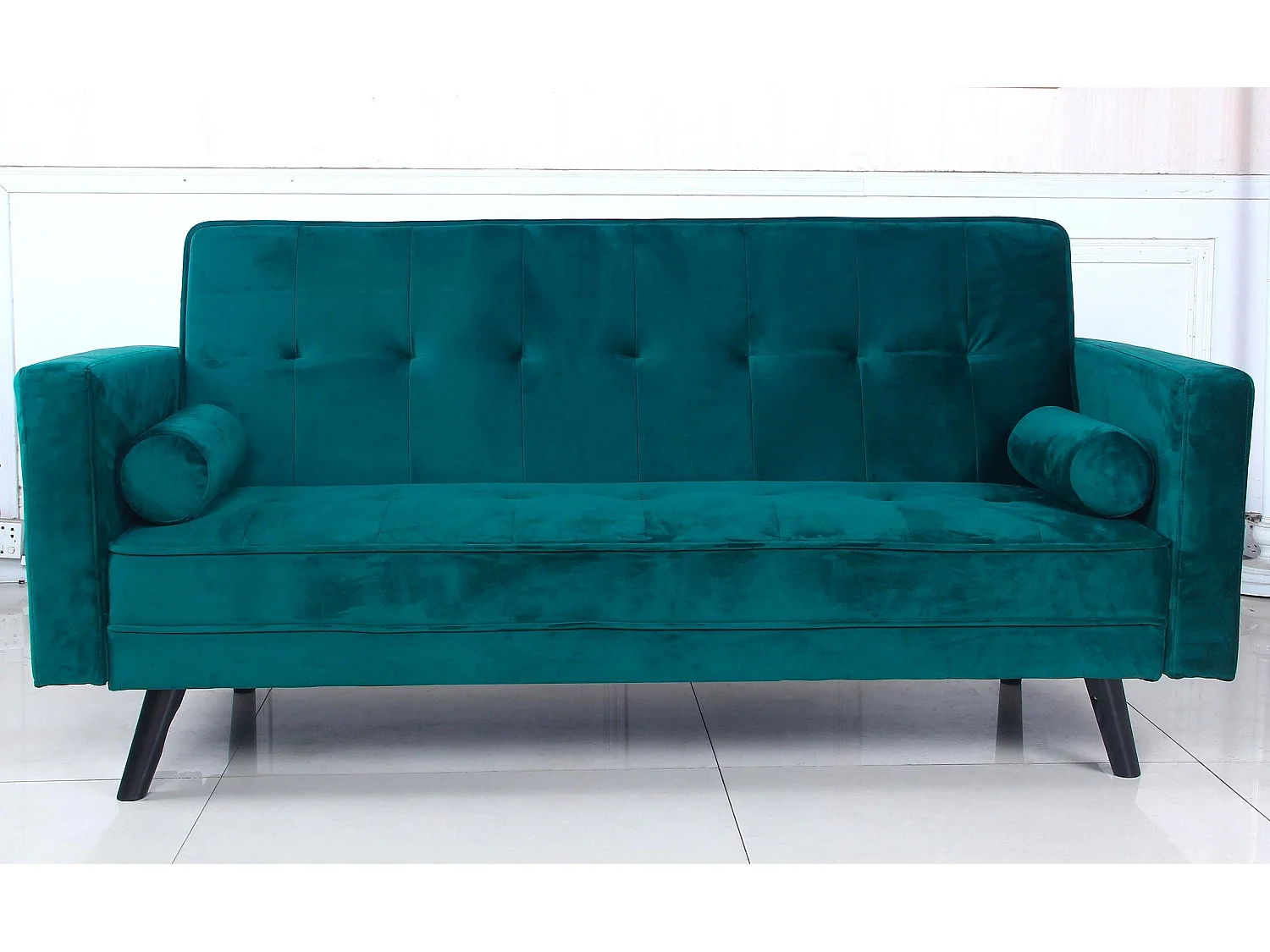 Canapé Convertible 3 Places Scandinave "Navya" Vert