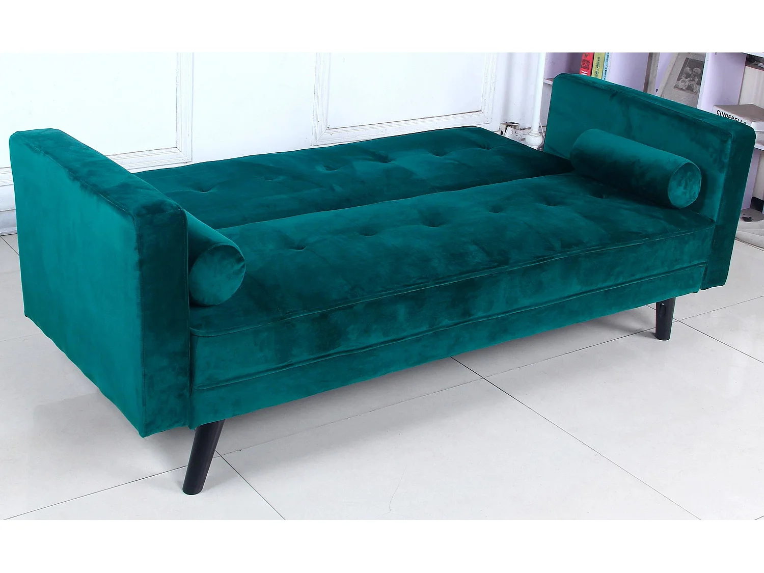 Canapé Convertible 3 Places Scandinave "Navya" Vert