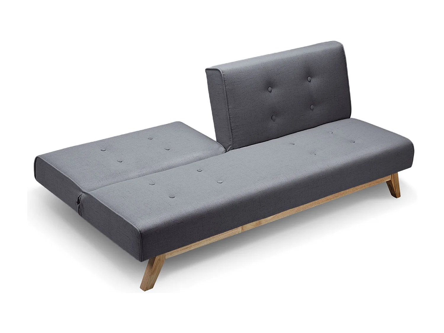 Canapé Convertible "Jeanot" 180cm Gris Foncé