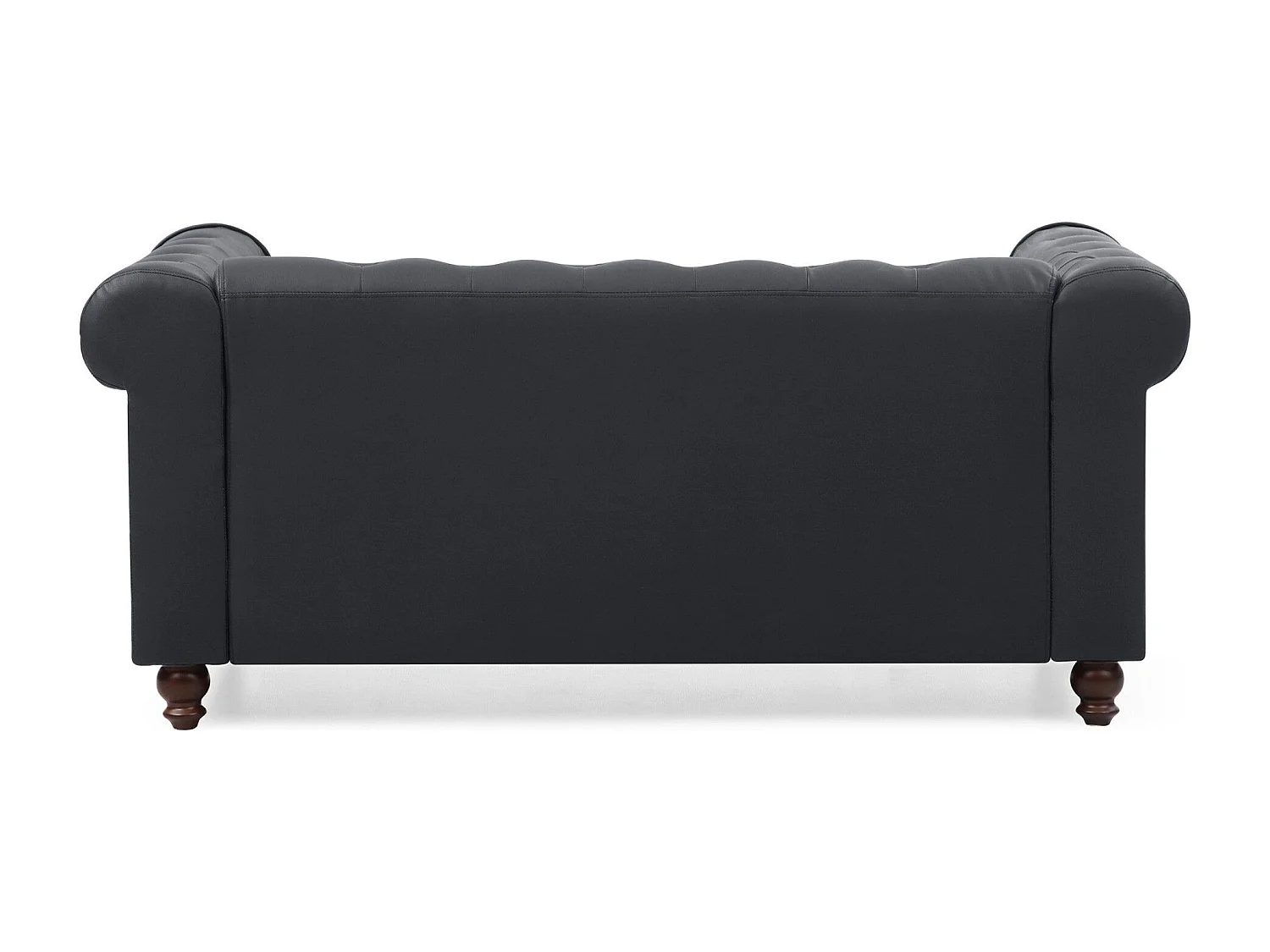 Canapé 2 Places "Chesterfield" 158cm Noir