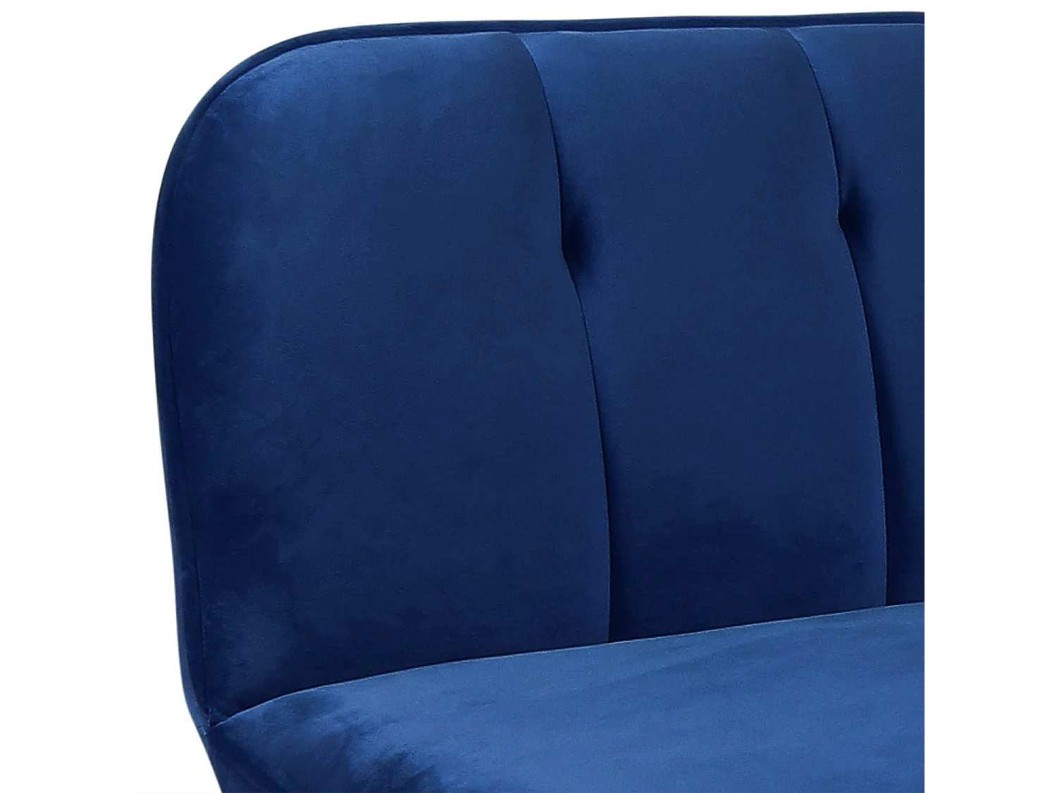 Canapé Convertible en Velours "Seattle" 180cm Bleu