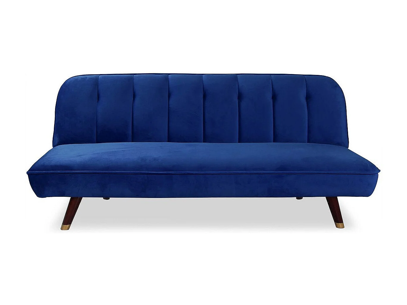 Canapé Convertible en Velours "Seattle" 180cm Bleu