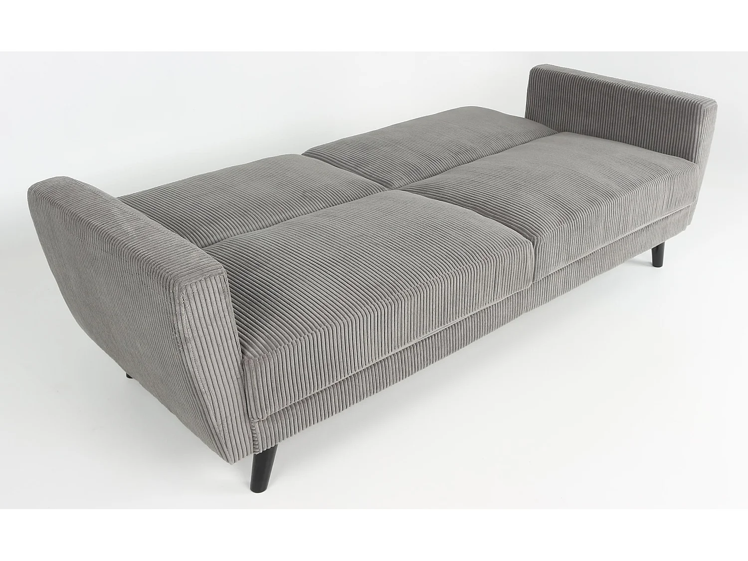 Canapé Convertible en Velours "Garry" 220cm Gris