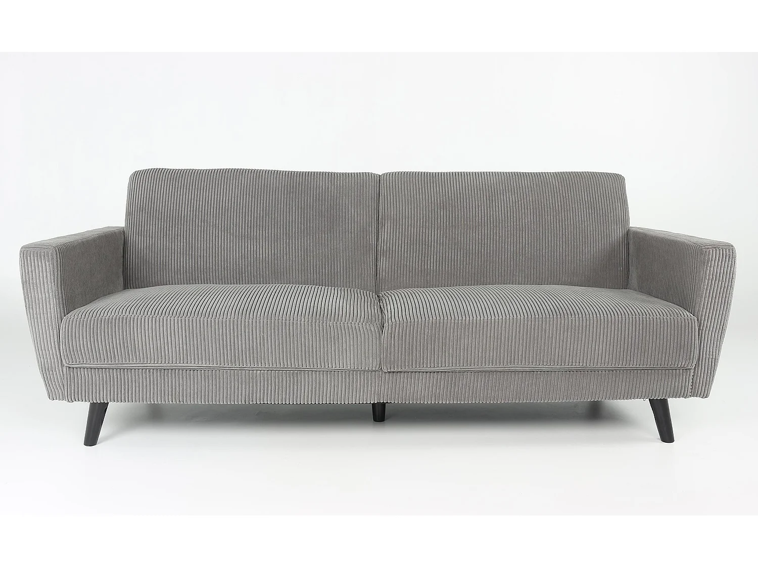 Canapé Convertible en Velours "Garry" 220cm Gris