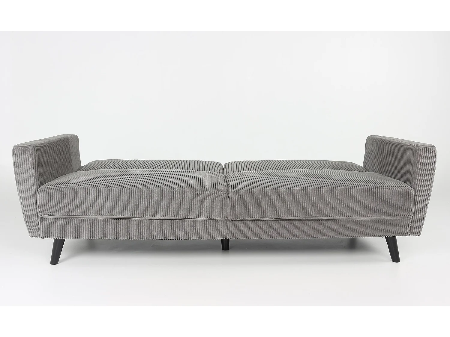 Canapé Convertible en Velours "Garry" 220cm Gris