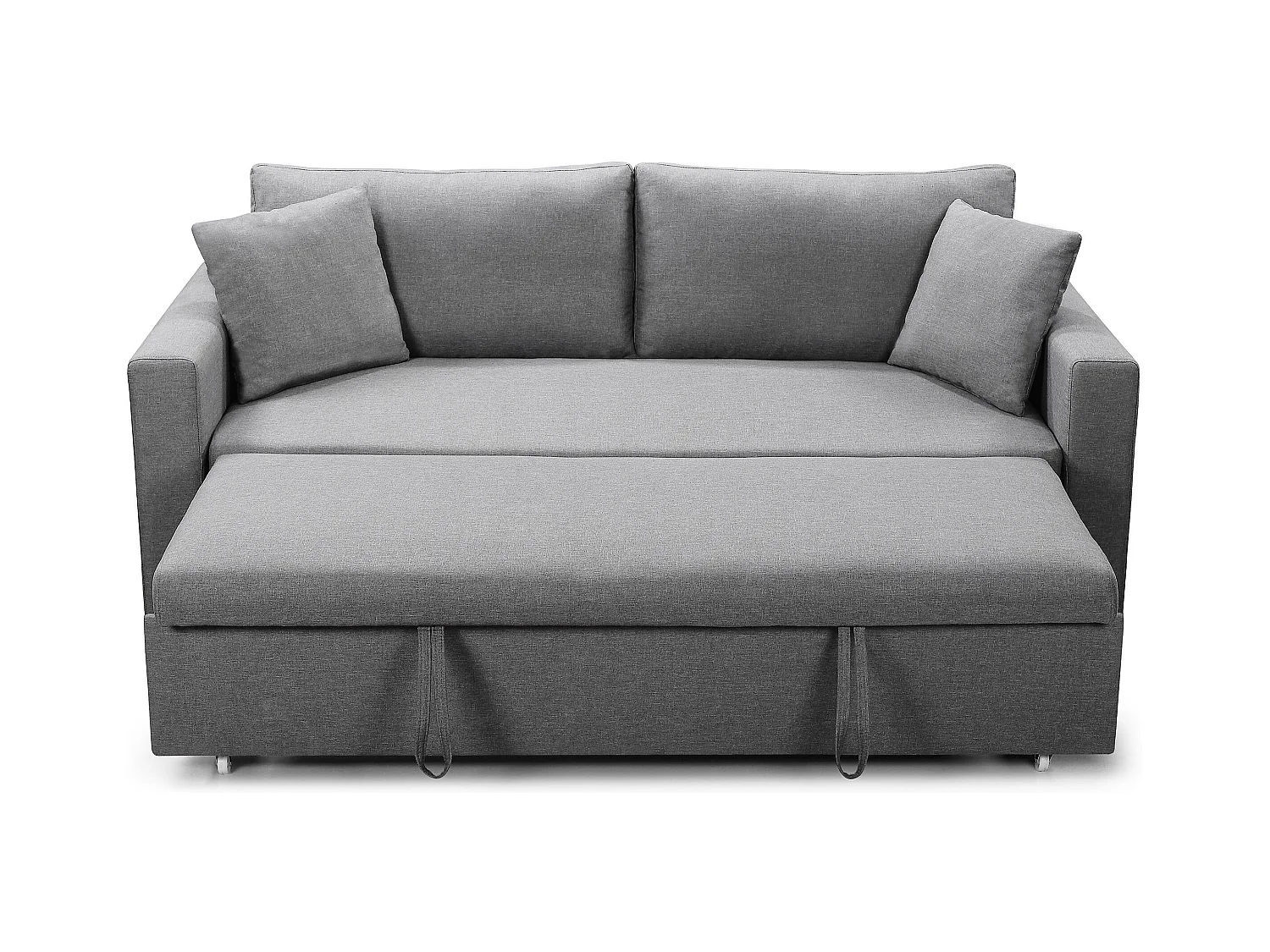 Schlafsofa 3-Sitzer Hellgrau Jaspe Trendig Modern