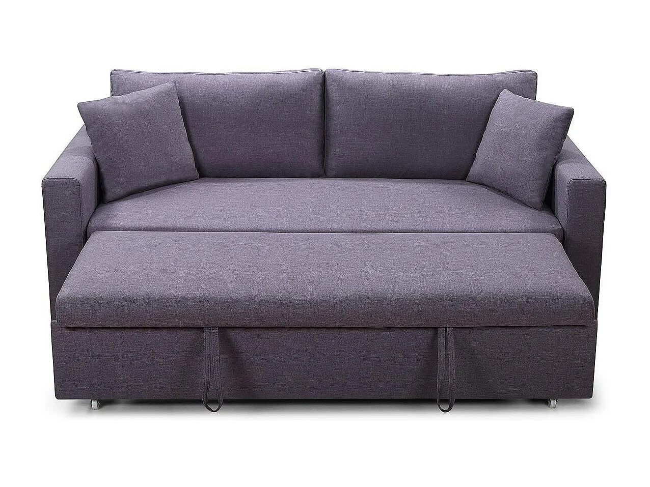 Schlafsofa 3-Sitzer Hellgrau Jaspe Trendig Modern