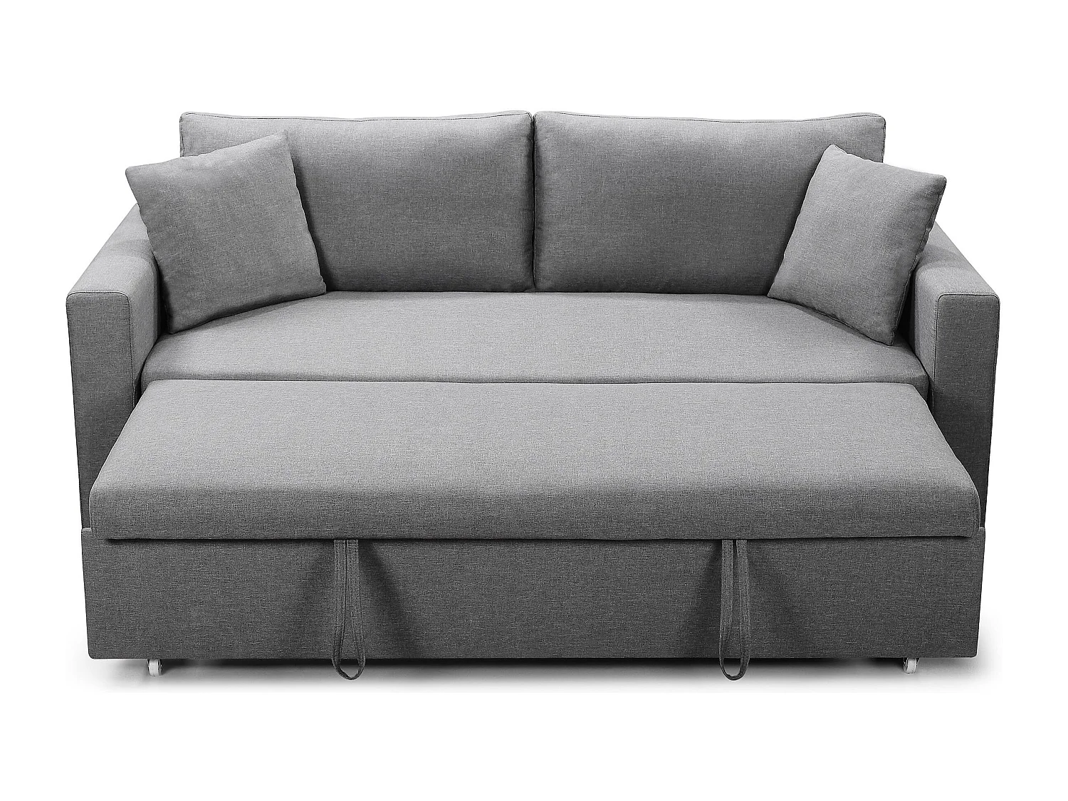 Schlafsofa 3-Sitzer Hellgrau Jaspe Trendig Modern