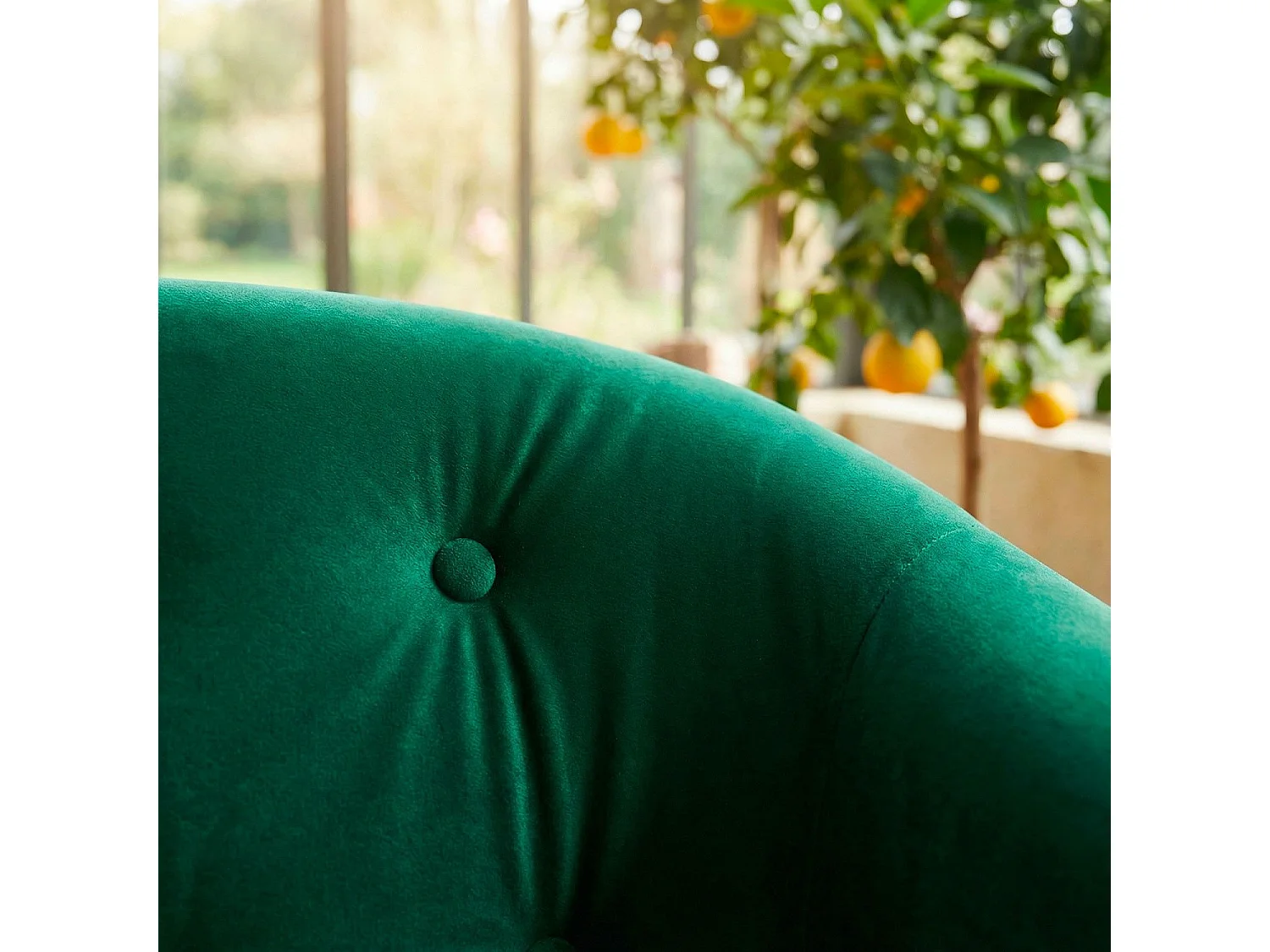 Canapé Scandinave Velours "Lopy" 157cm Vert