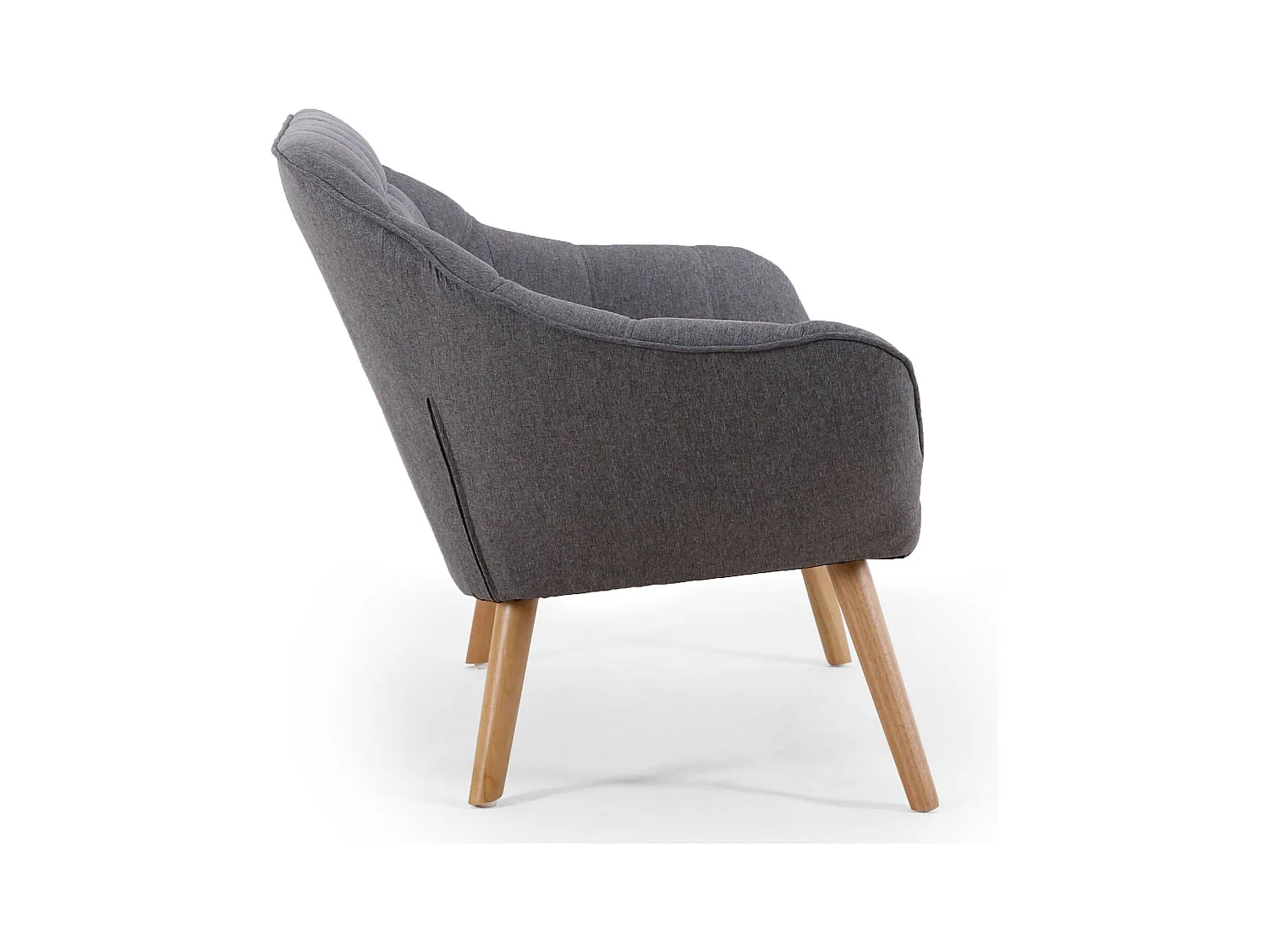 Canapé 2 Places Scandinave "Taone" 128cm Gris