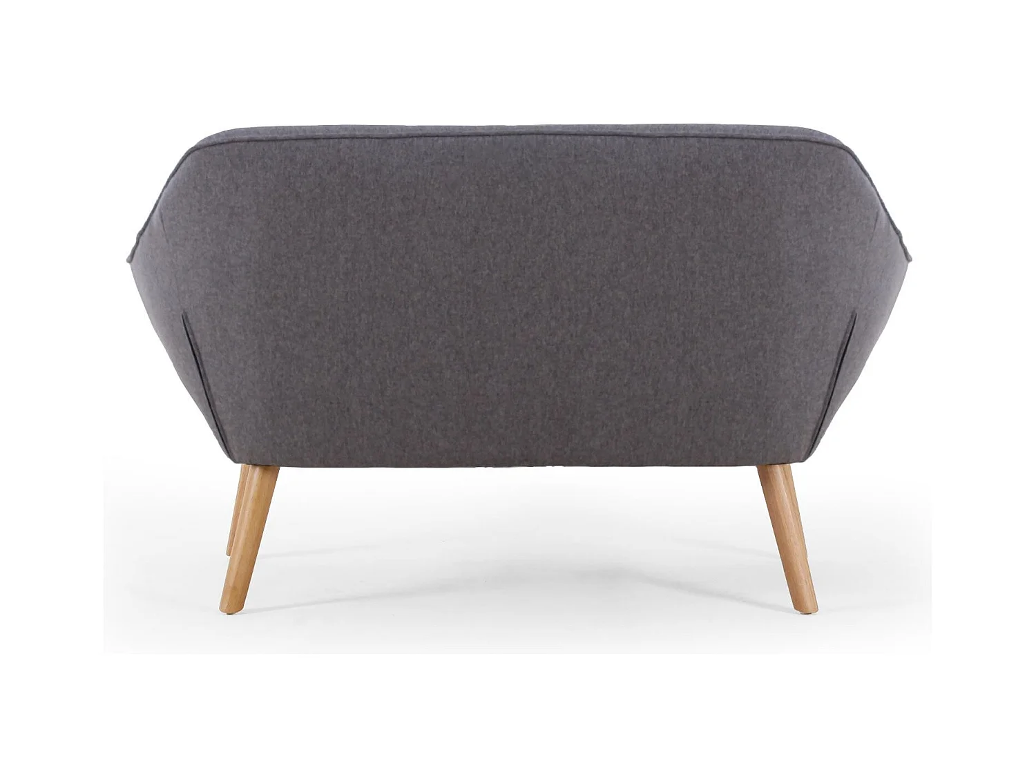 Canapé 2 Places Scandinave "Taone" 128cm Gris