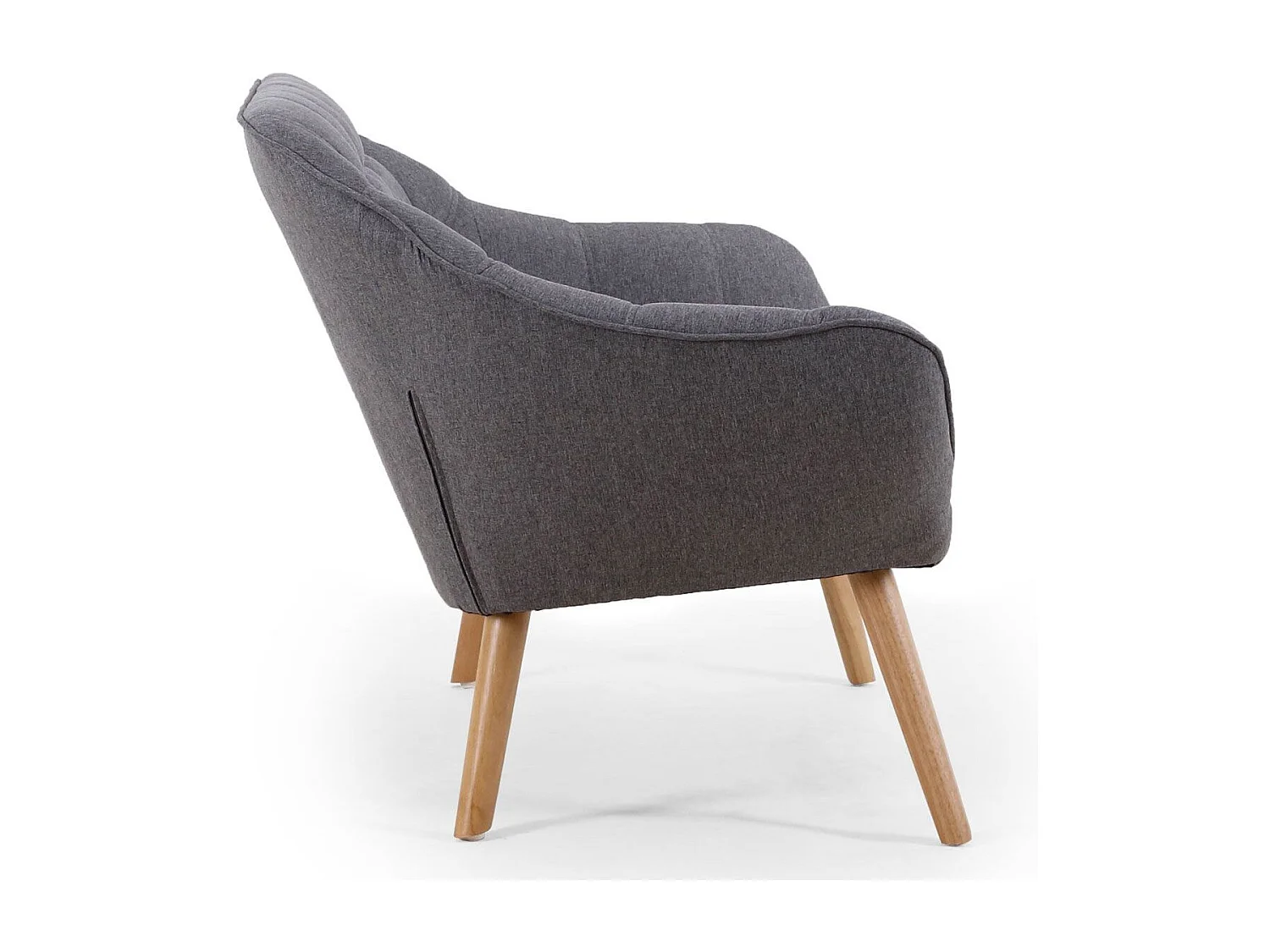 Canapé 2 Places Scandinave "Taone" 128cm Gris