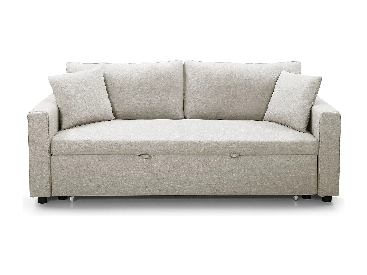 Canapé 3 Places Convertible "Zolan" 194cm Beige