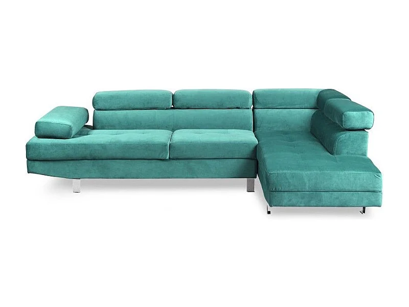 Canapé d'Angle Droit "Têtière" 260cm Vert