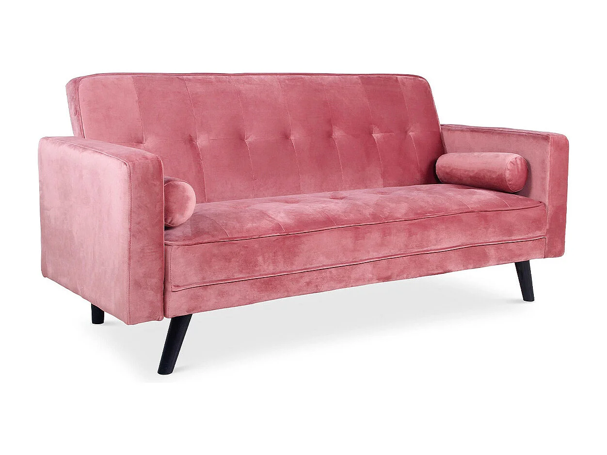 Canapé Convertible 3 Places Scandinave "Navya" Rose