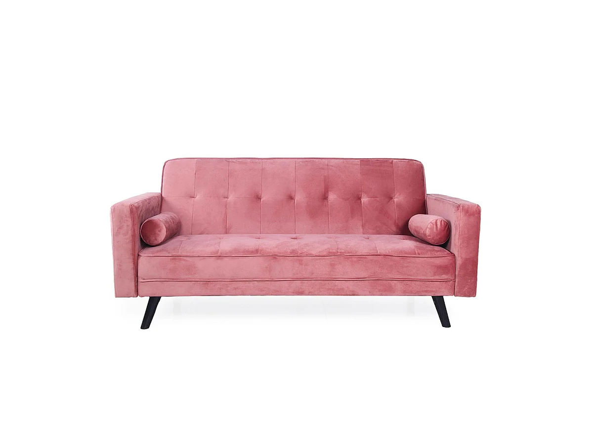 Canapé Convertible 3 Places Scandinave "Navya" Rose