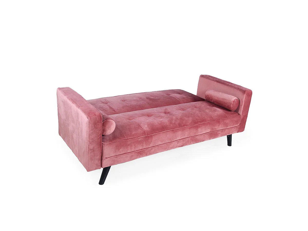 Canapé Convertible 3 Places Scandinave "Navya" Rose