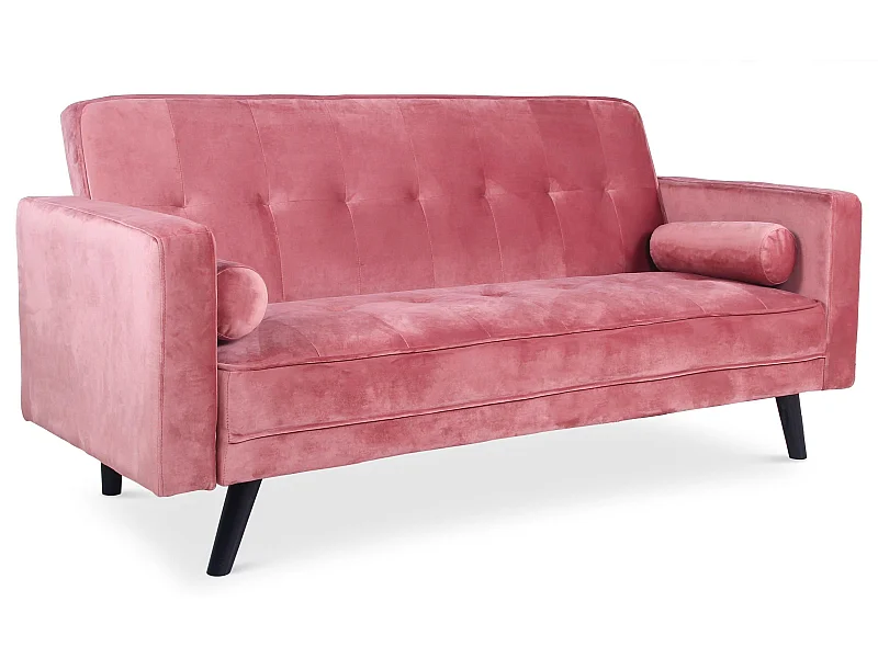 Canapé Convertible 3 Places Scandinave "Navya" Rose