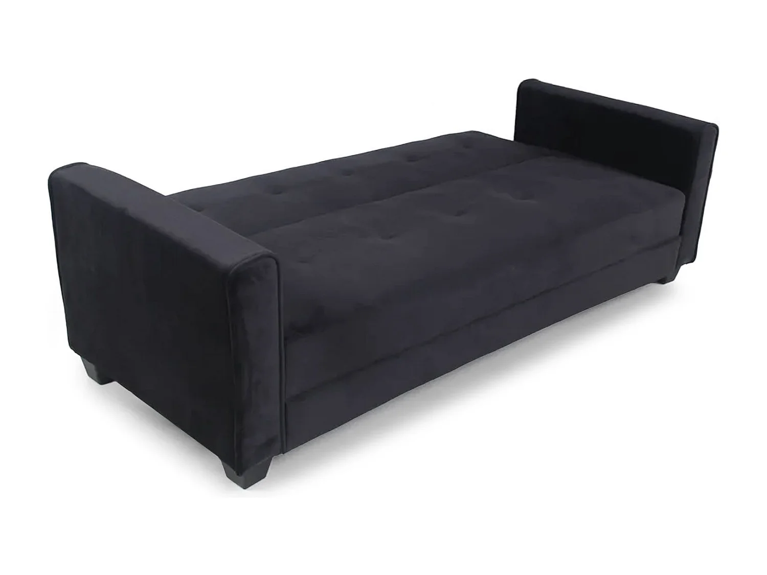 Canapé Convertible 3 Places "Tosello" 200cm Noir