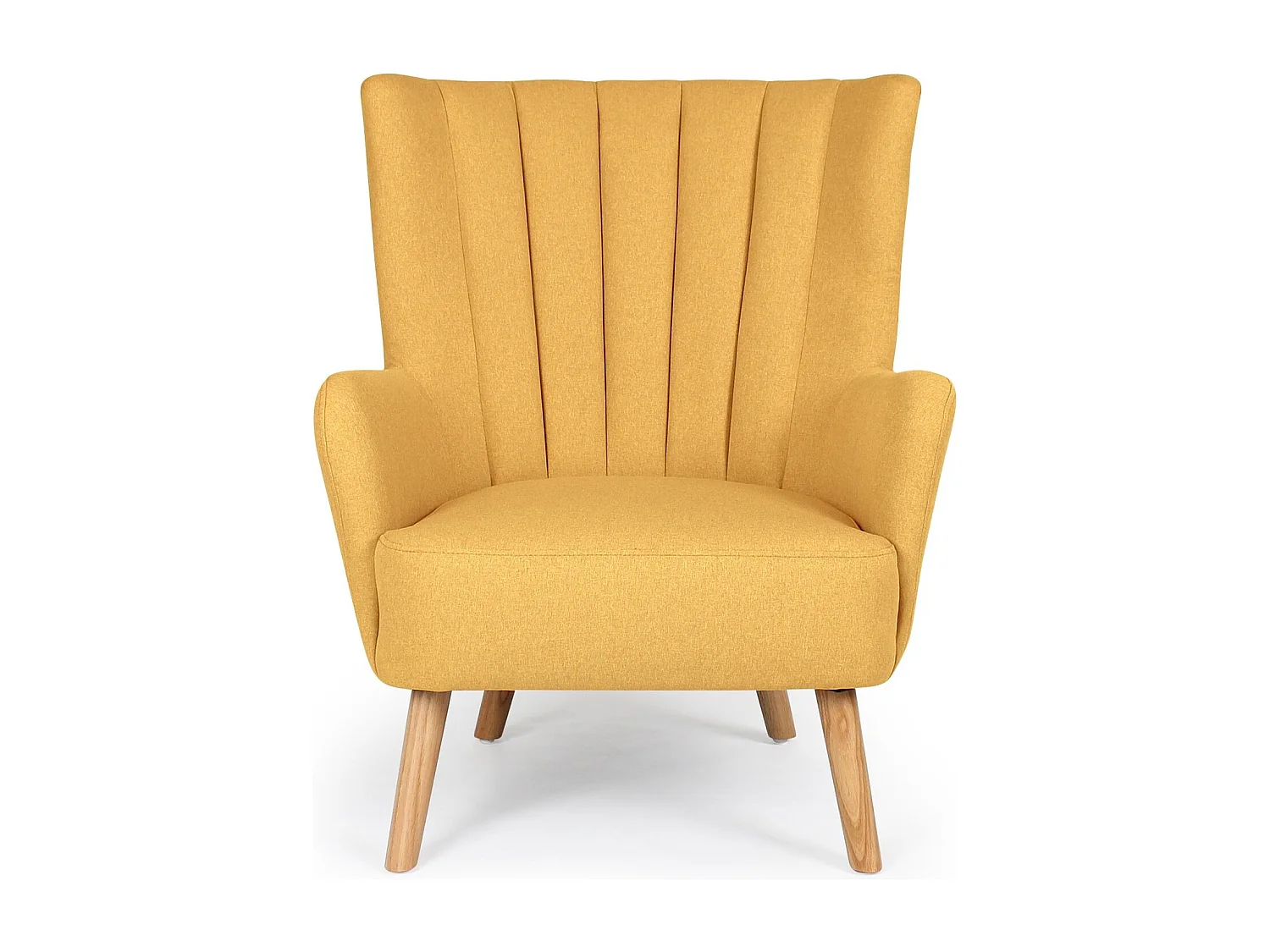 Fauteuil scandinave Vidal Jaune