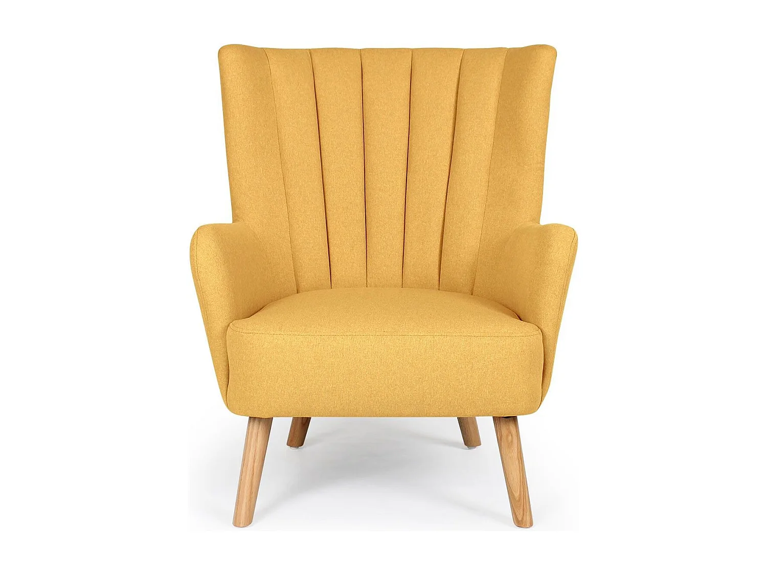 Fauteuil scandinave Vidal Jaune
