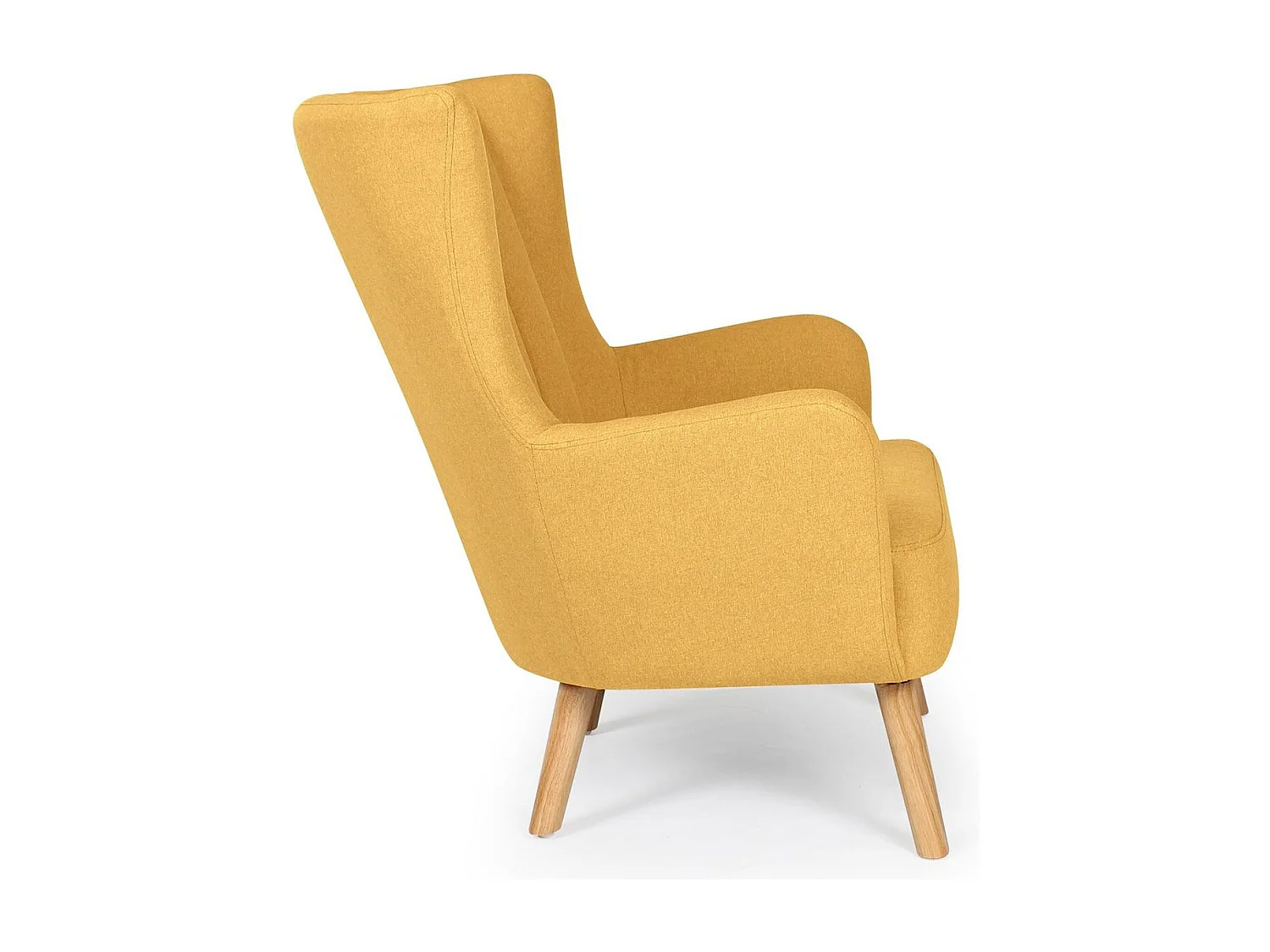 Fauteuil scandinave Vidal Jaune
