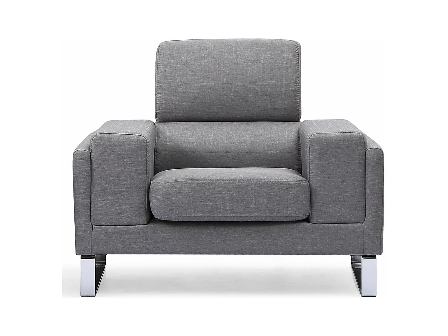Fauteuil Barth Tissu Gris clair