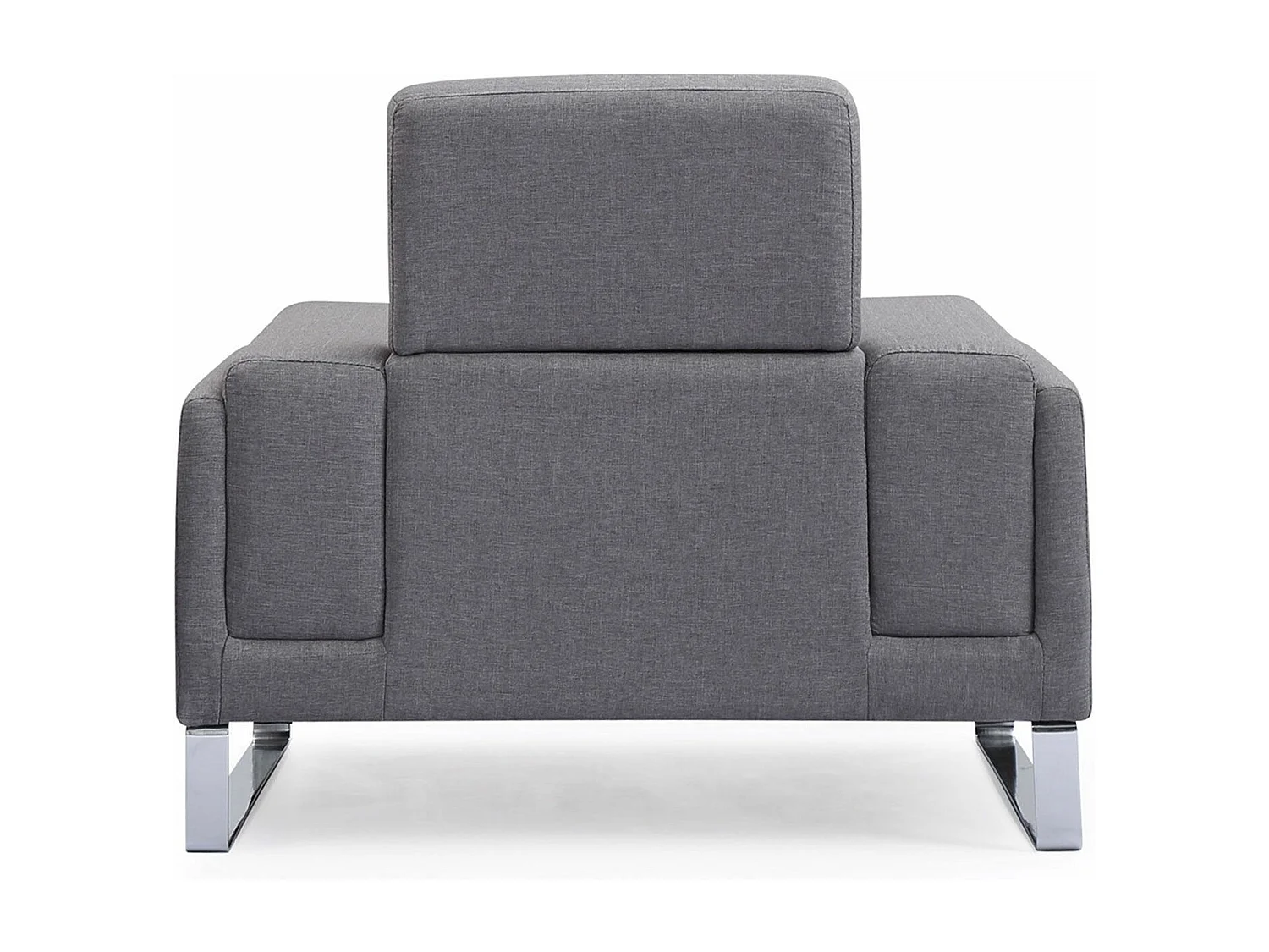 Fauteuil en Tissu "Ezekiel" 104cm Gris Clair