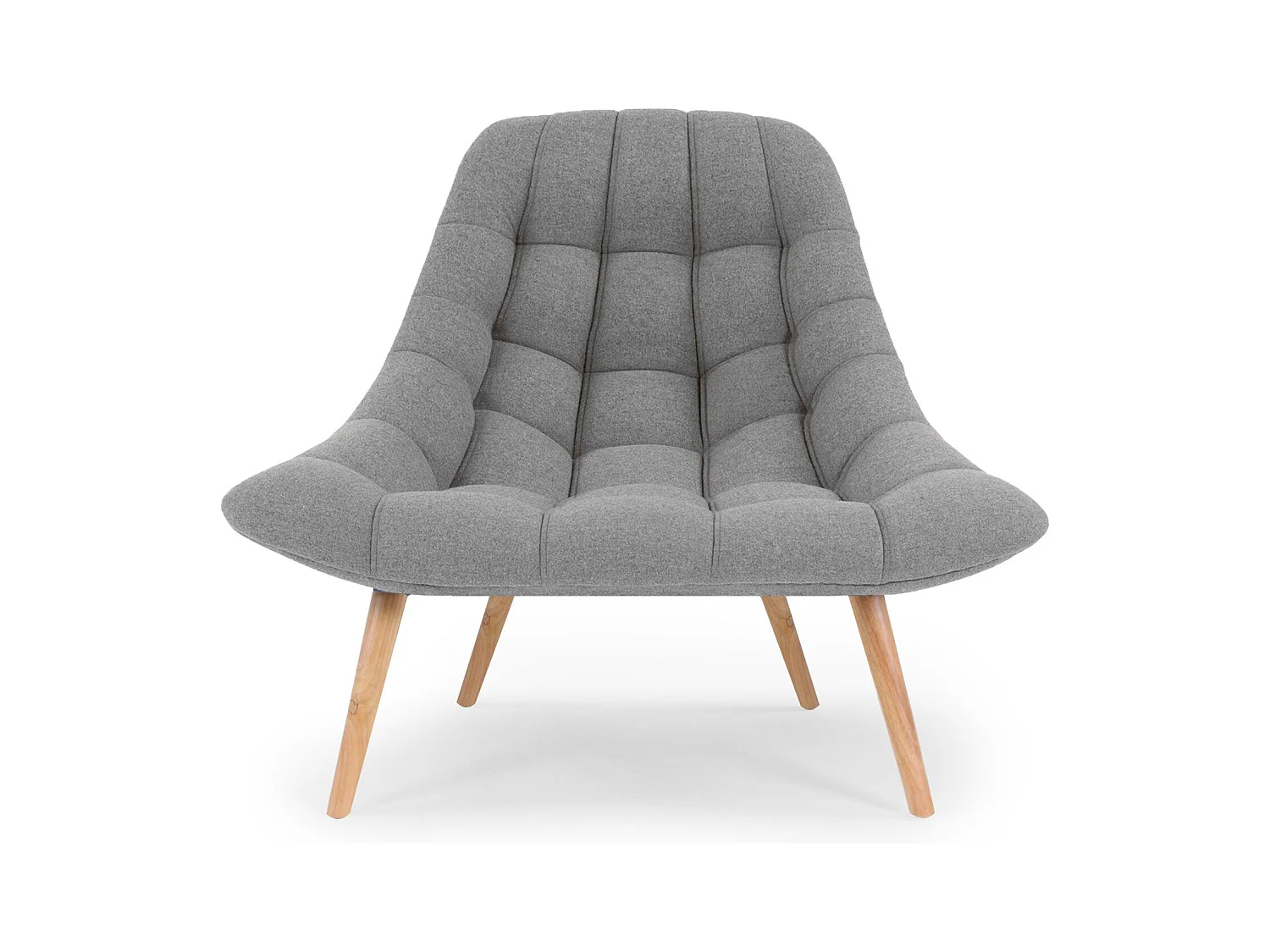 Lot de 2 fauteuils Danios Tissu Gris