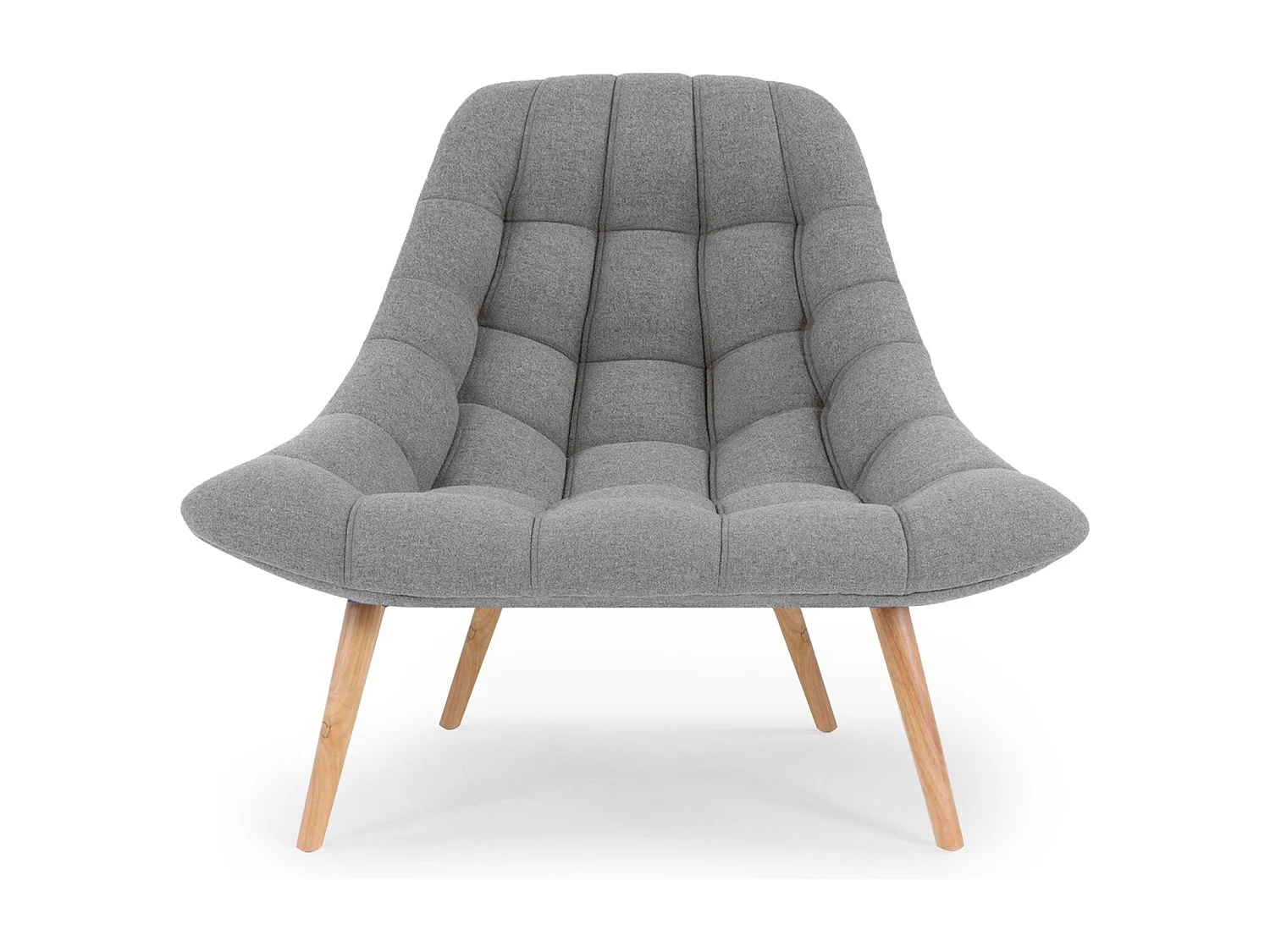 Lot de 2 Fauteuils Scandinaves "Johan" 102cm Gris
