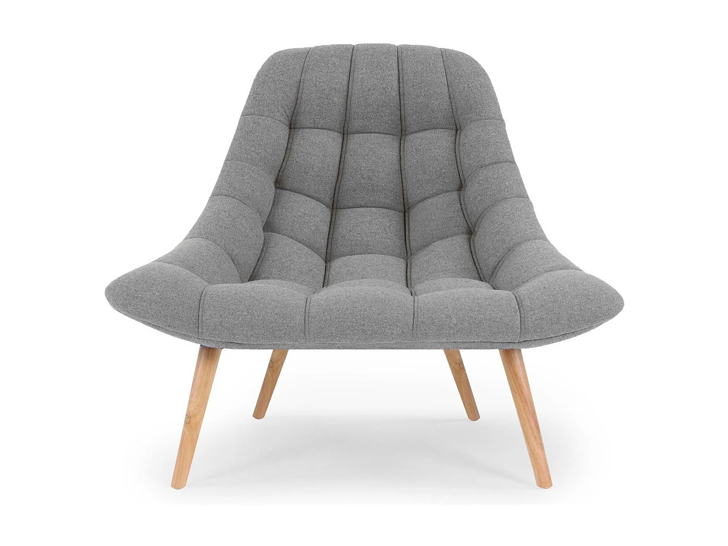 Lot de 2 Fauteuils Scandinaves "Johan" 102cm Gris