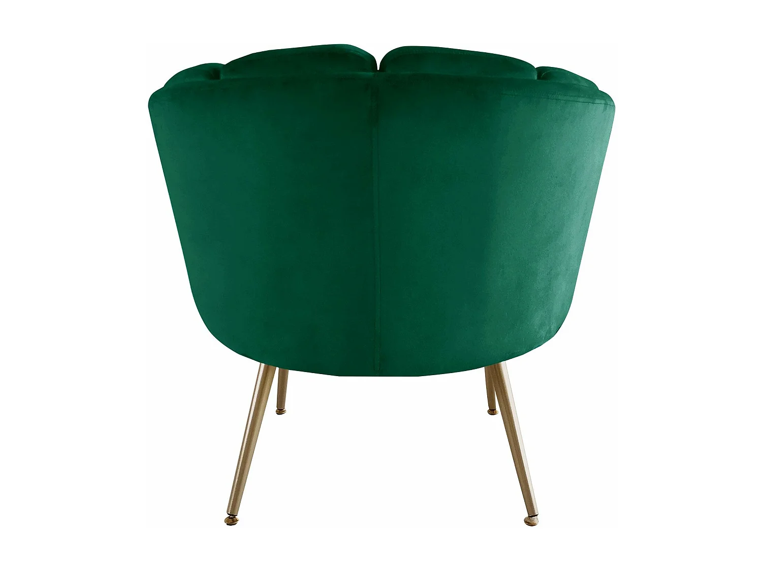 Runder Samt Sessel "Brenda" Grün - Bequem und Elegant