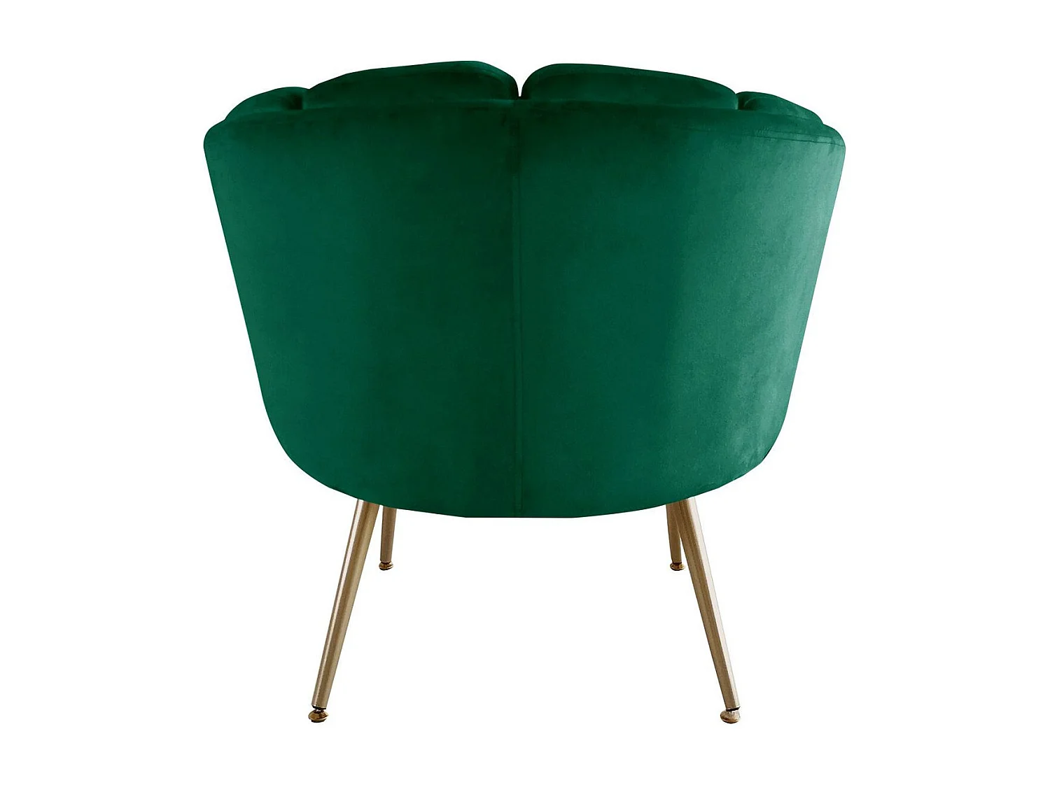 Runder Samt Sessel "Brenda" Grün - Bequem und Elegant