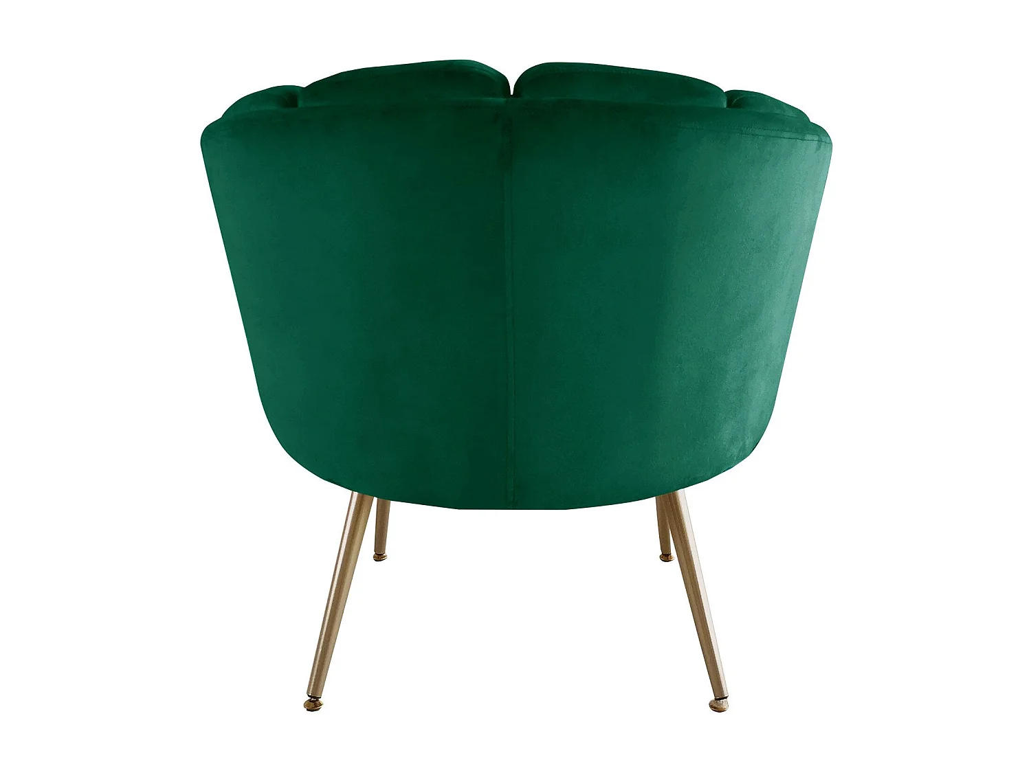 Runder Samt Sessel "Brenda" Grün - Bequem und Elegant
