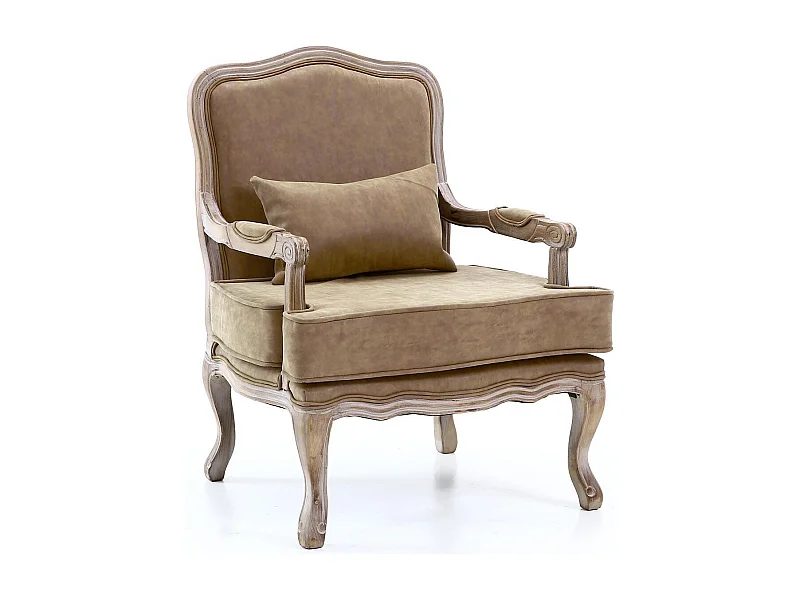 Fauteuil Mambo Simili Taupe