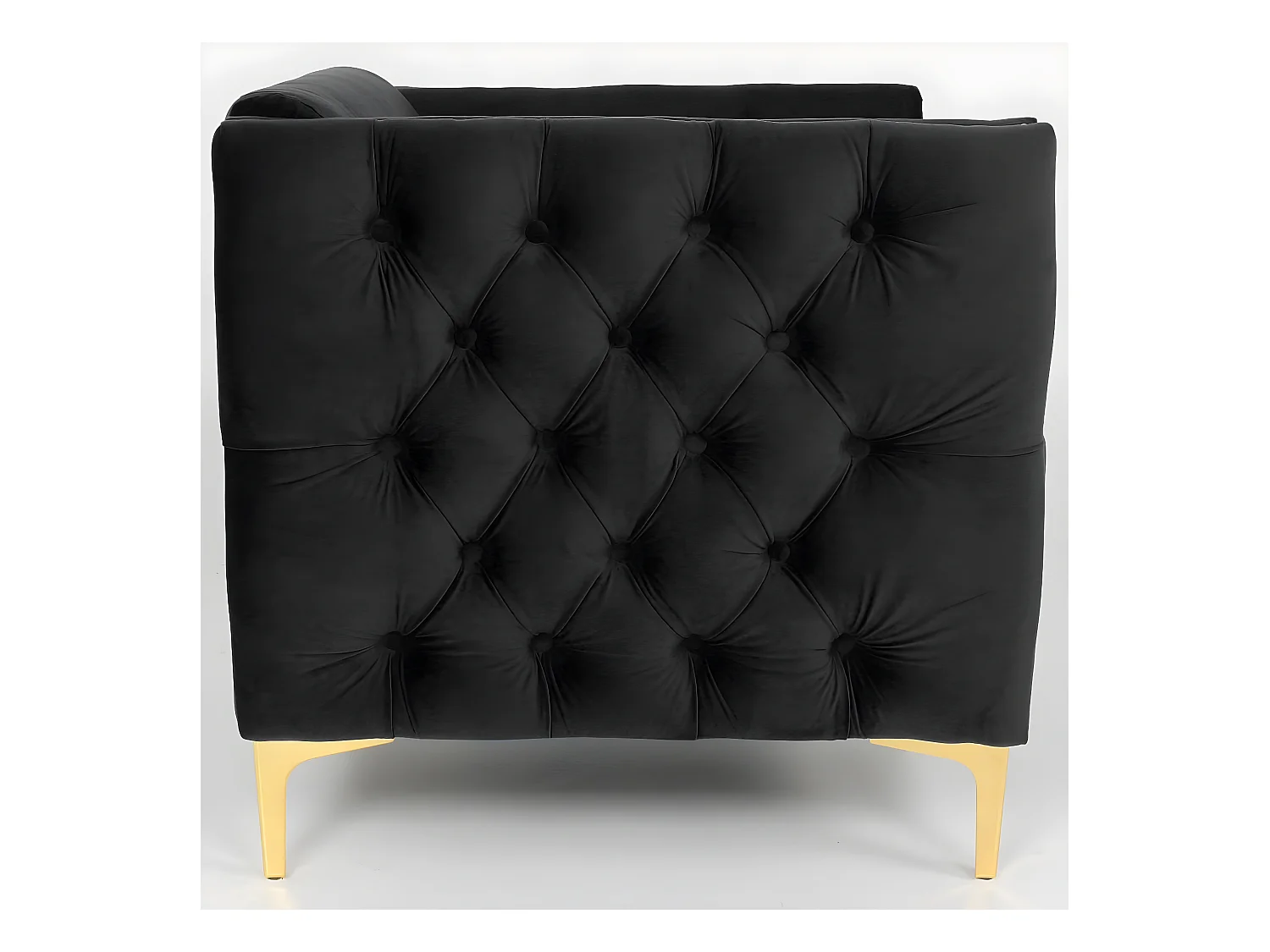 Fauteuil Joshua Velours Noir