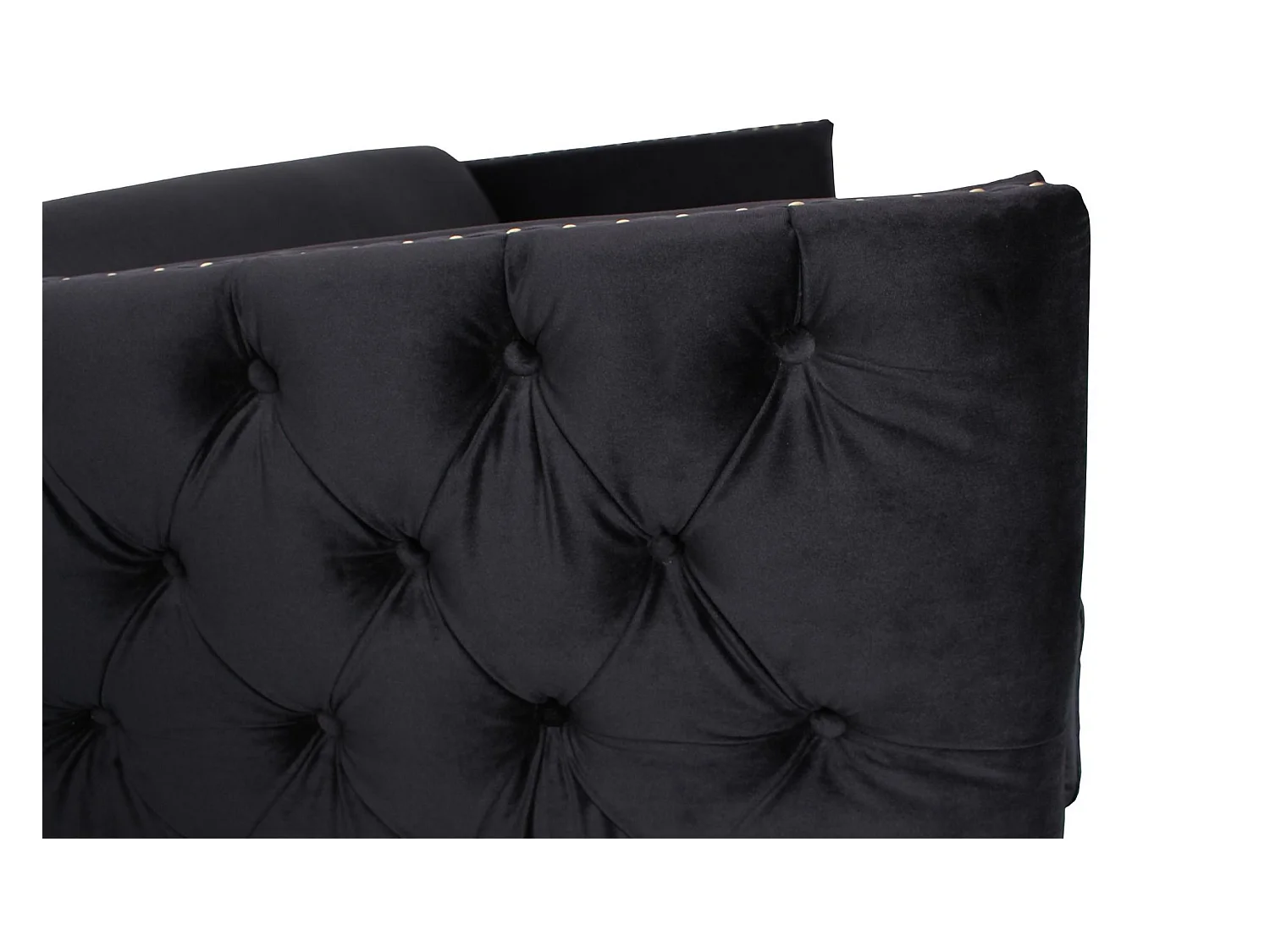 Fauteuil Joshua Velours Noir