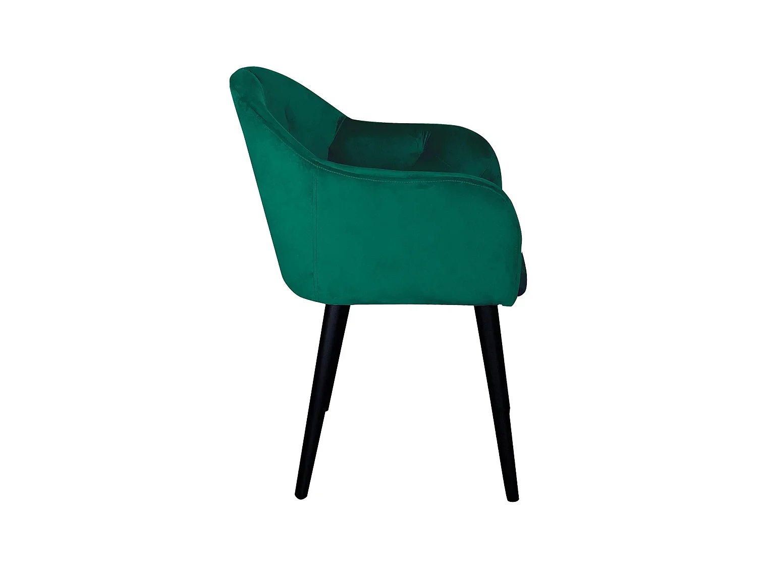 Fauteuil Design en Velours "Glany" 81cm Vert