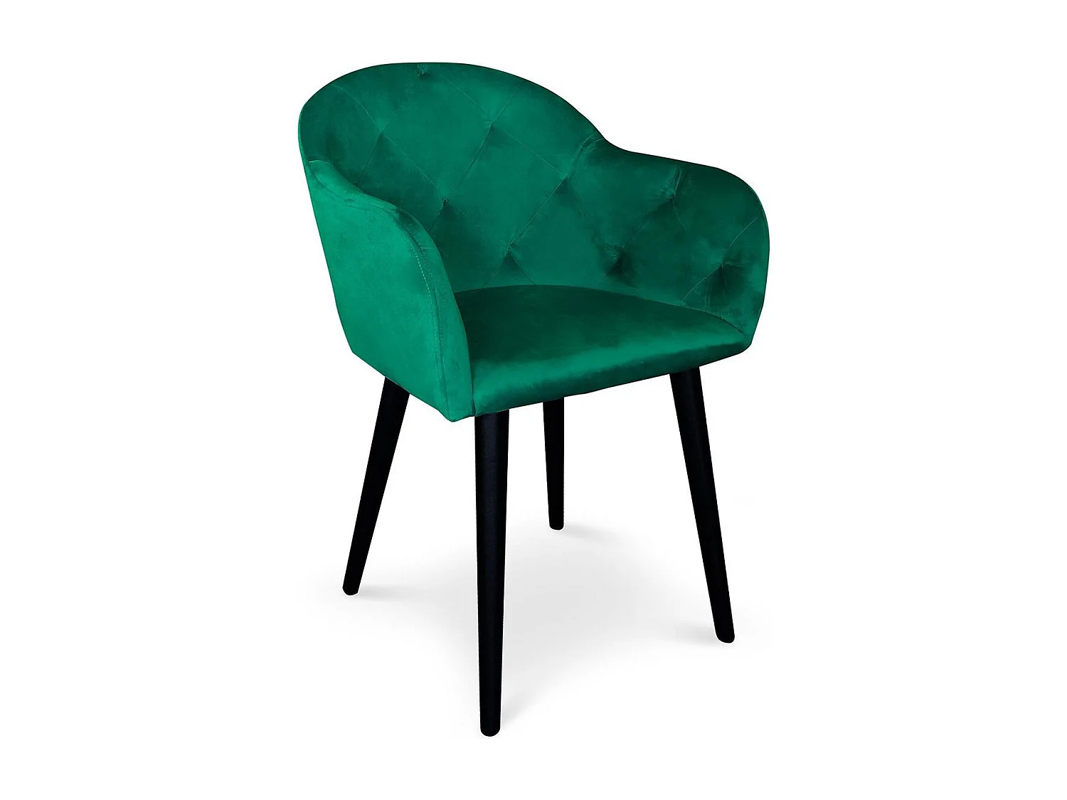 Fauteuil Design en Velours "Glany" 81cm Vert
